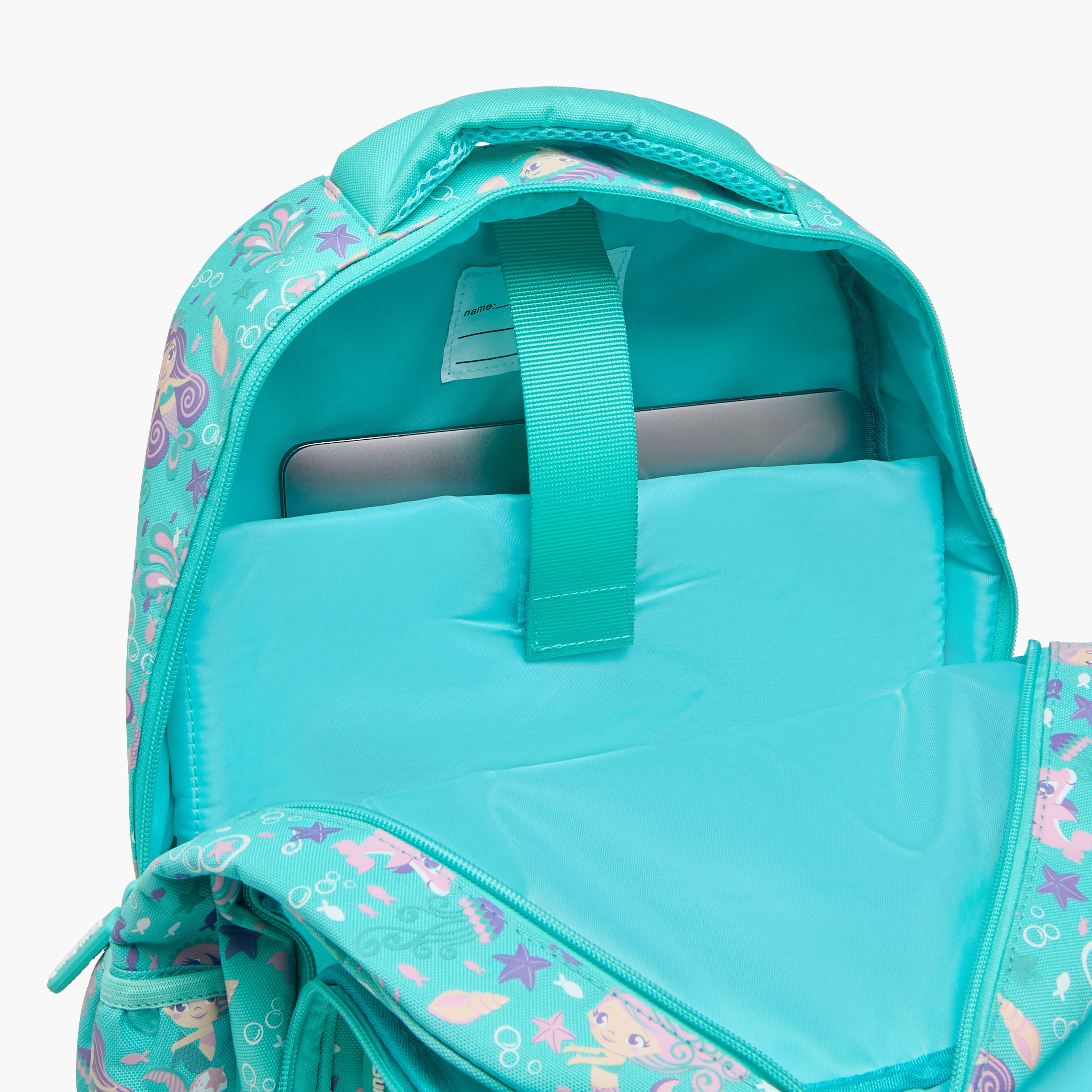 Toursun Mermaid Print Backpack with Adjustable Straps and Zip Closure - 13x30x42 cms-school-bagsandbackpacks-backpacks-image-7
