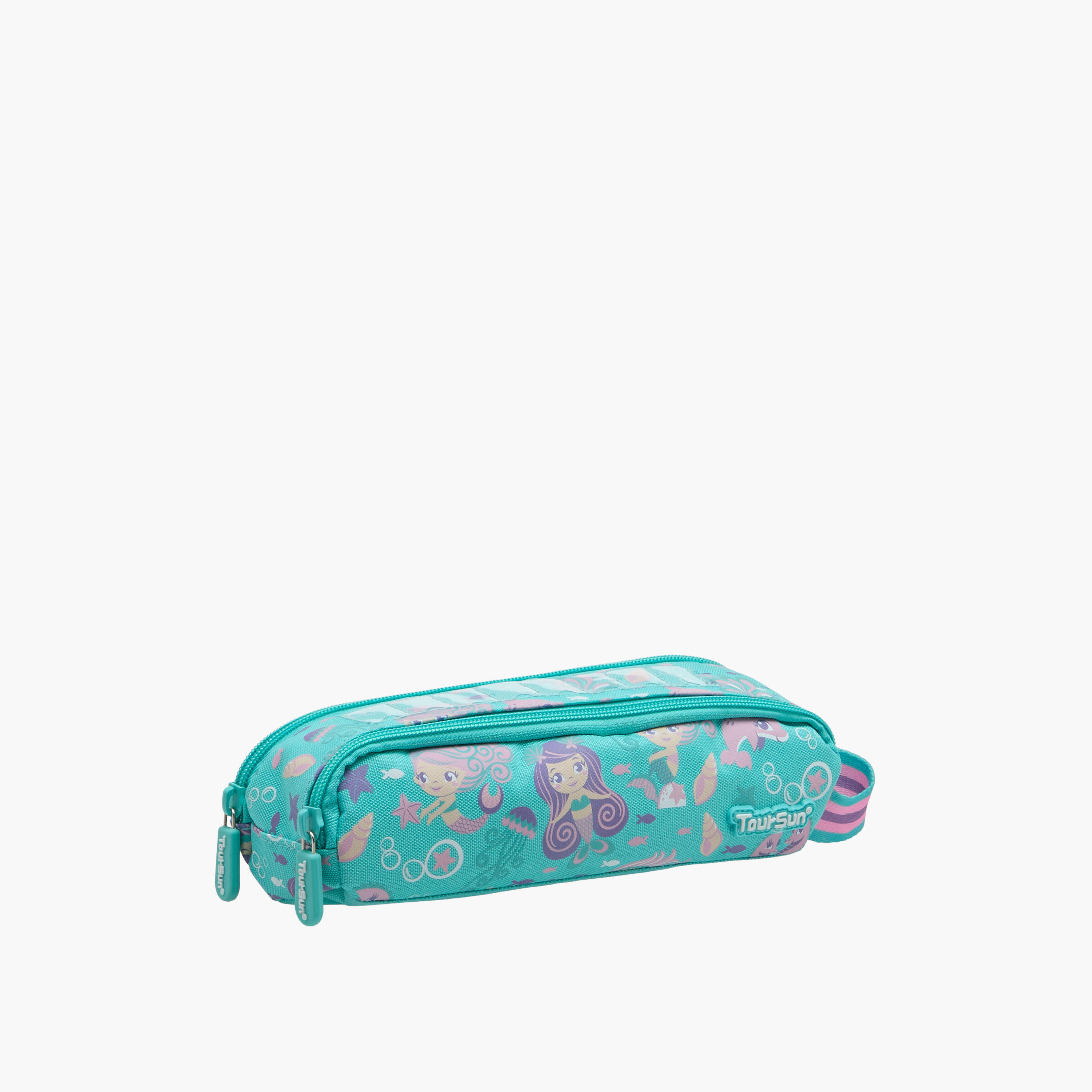 Toursun Mermaid Print Pencil Pouch with Zip Closure-school-stationery-pencilcases-image-2
