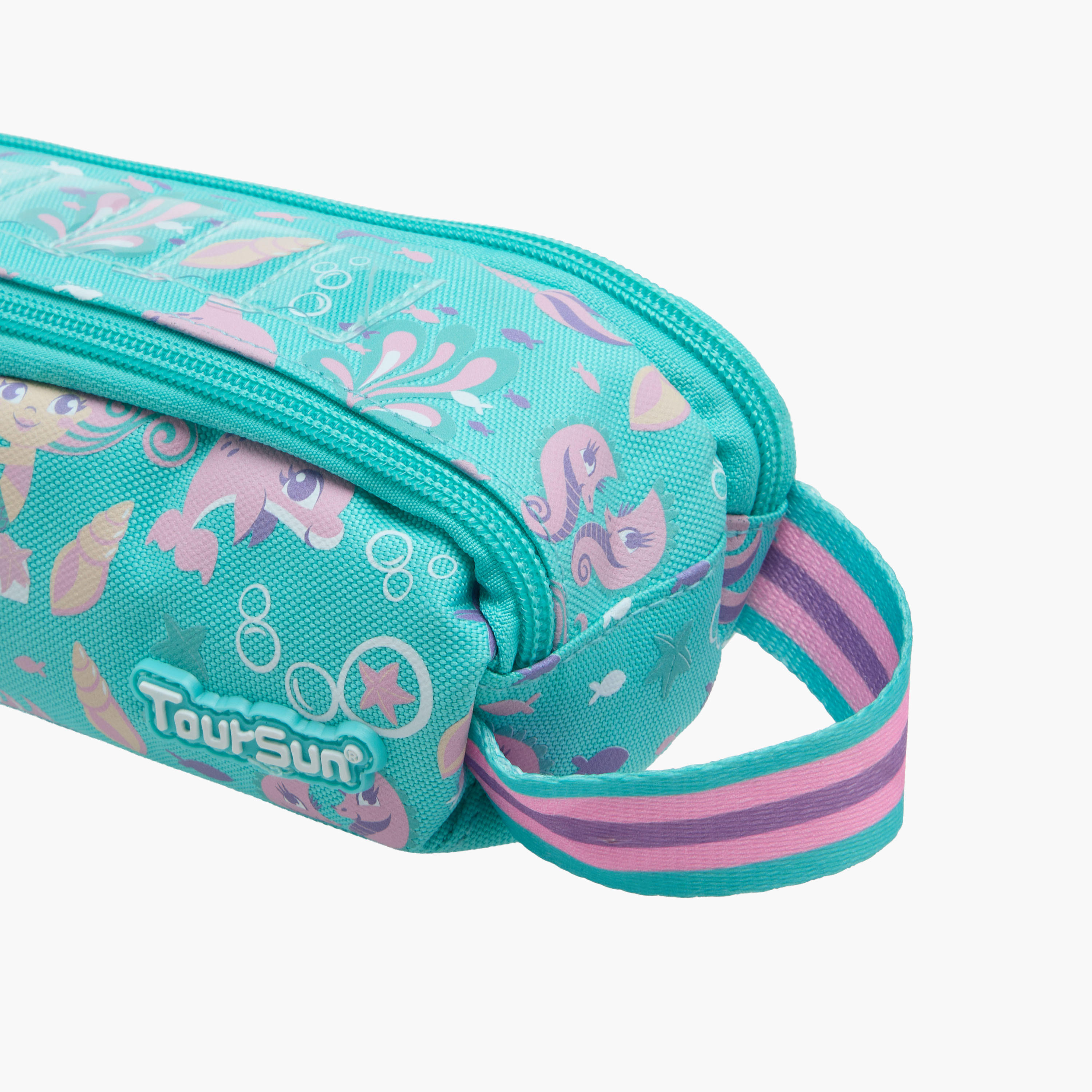 Toursun Mermaid Print Pencil Pouch with Zip Closure-school-stationery-pencilcases-image-5