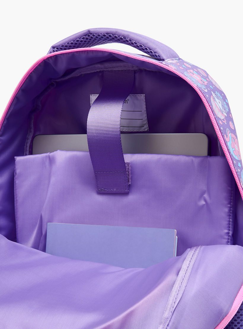 Toursun Cat Print Backpack with Adjustable Shoulder Straps and Zip Closure - 30x13x42 cms-school-bagsandbackpacks-backpacks-image-9