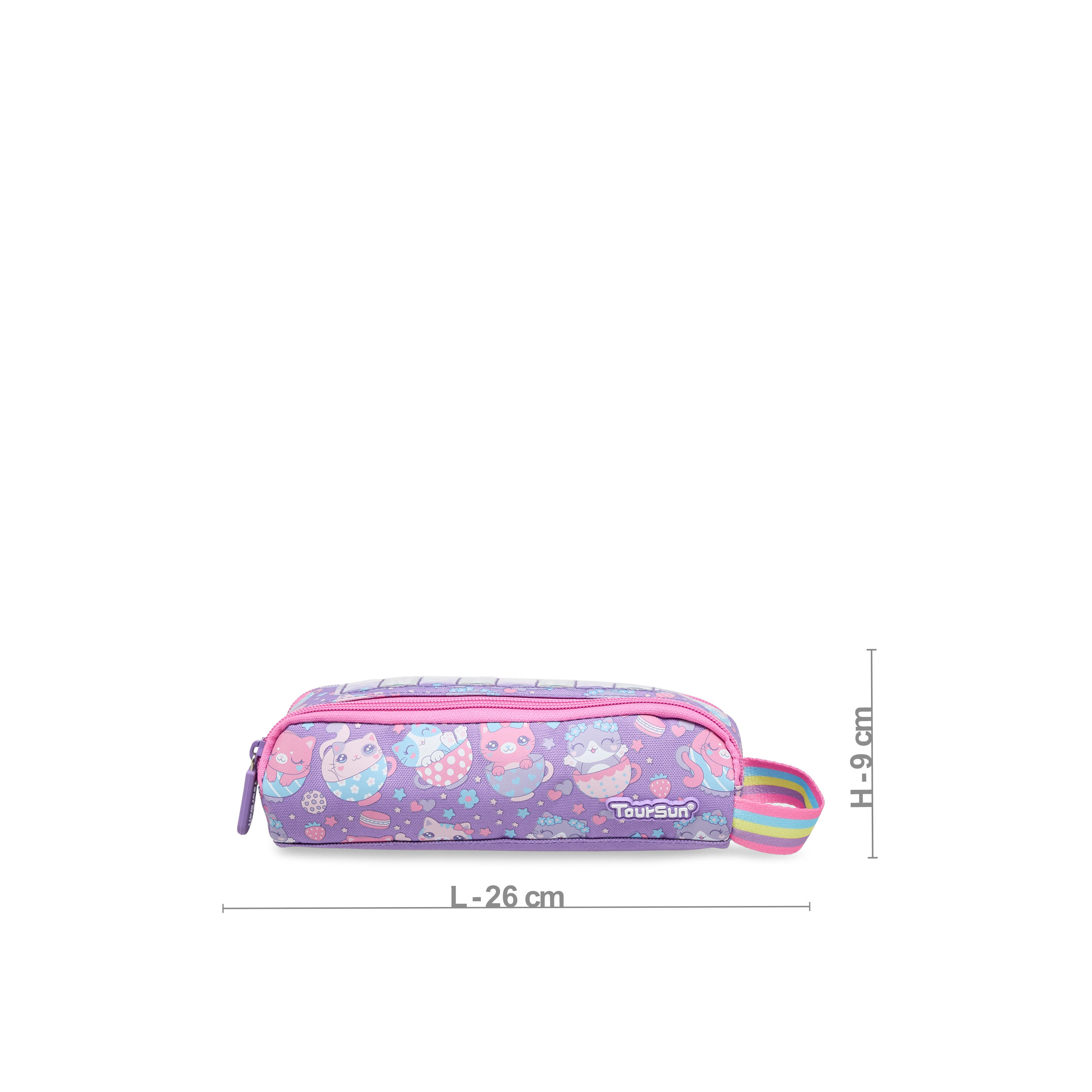 Toursun Printed Pencil Pouch with Zip Closure-school-stationery-pencilcases-image-2