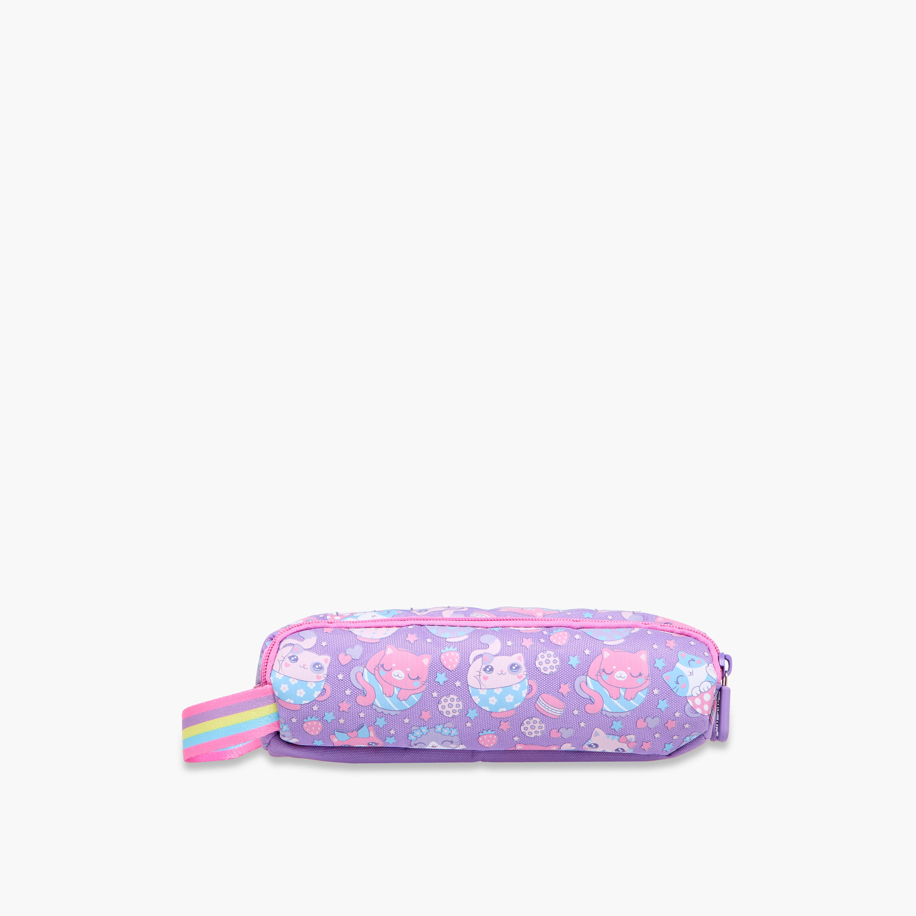 Toursun Cat Print Pencil Pouch with Zip Closure-school-stationery-pencilcases-image-3