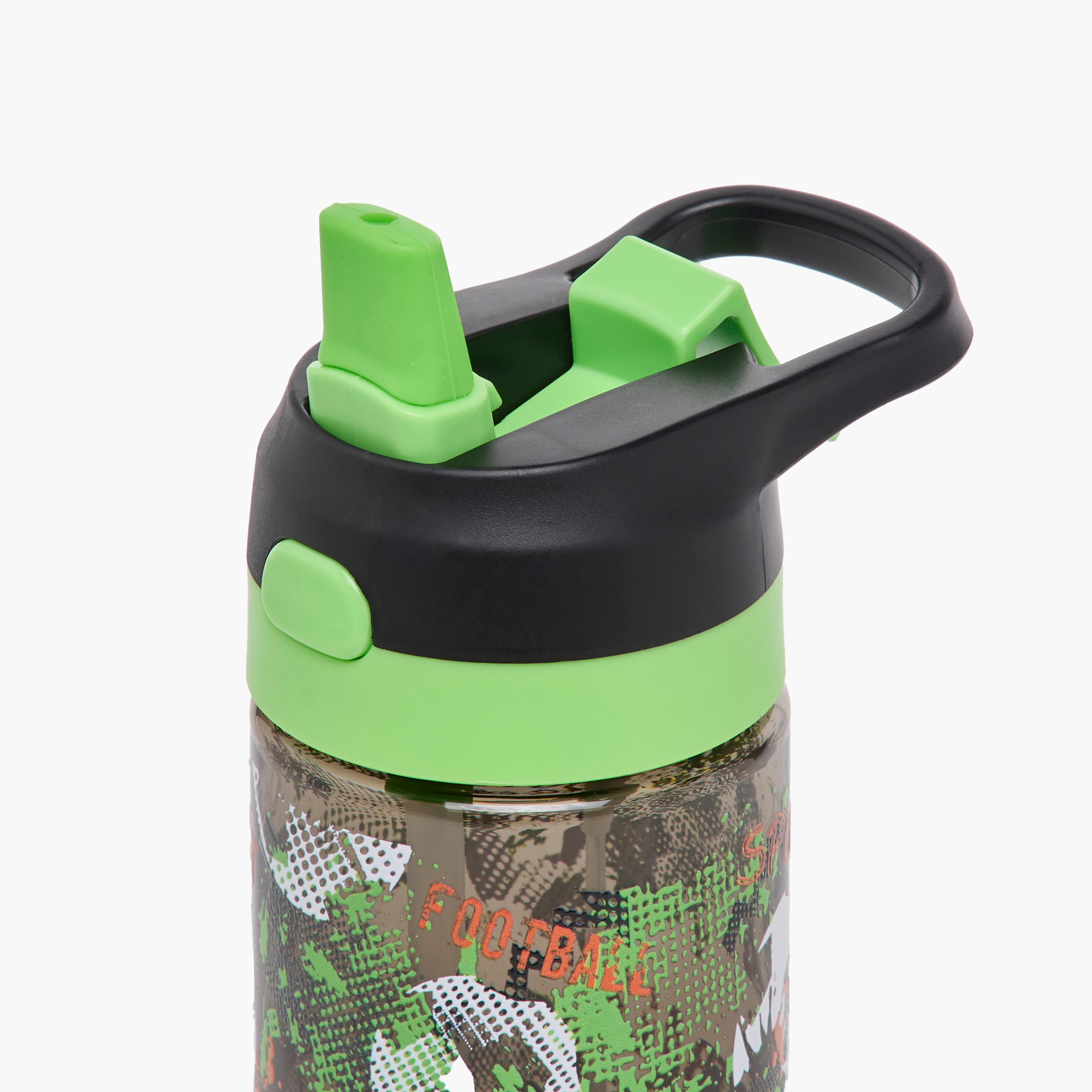 قارورة ماء بلاستيك بمقبض وتصميم كرة قدم من تورسن - 500 مل-school-waterbottles-image-5