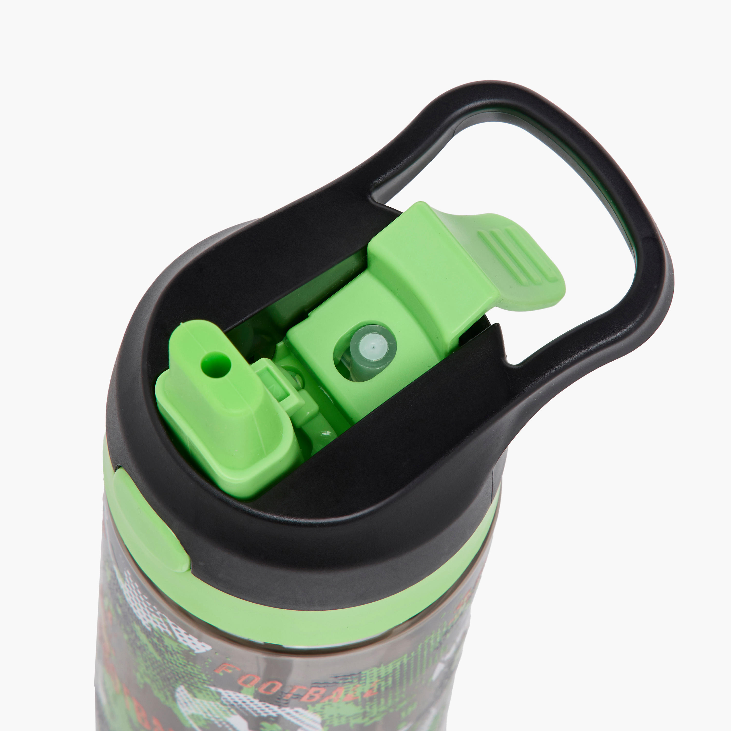 قارورة ماء بلاستيك بمقبض وتصميم كرة قدم من تورسن - 500 مل-school-waterbottles-image-7