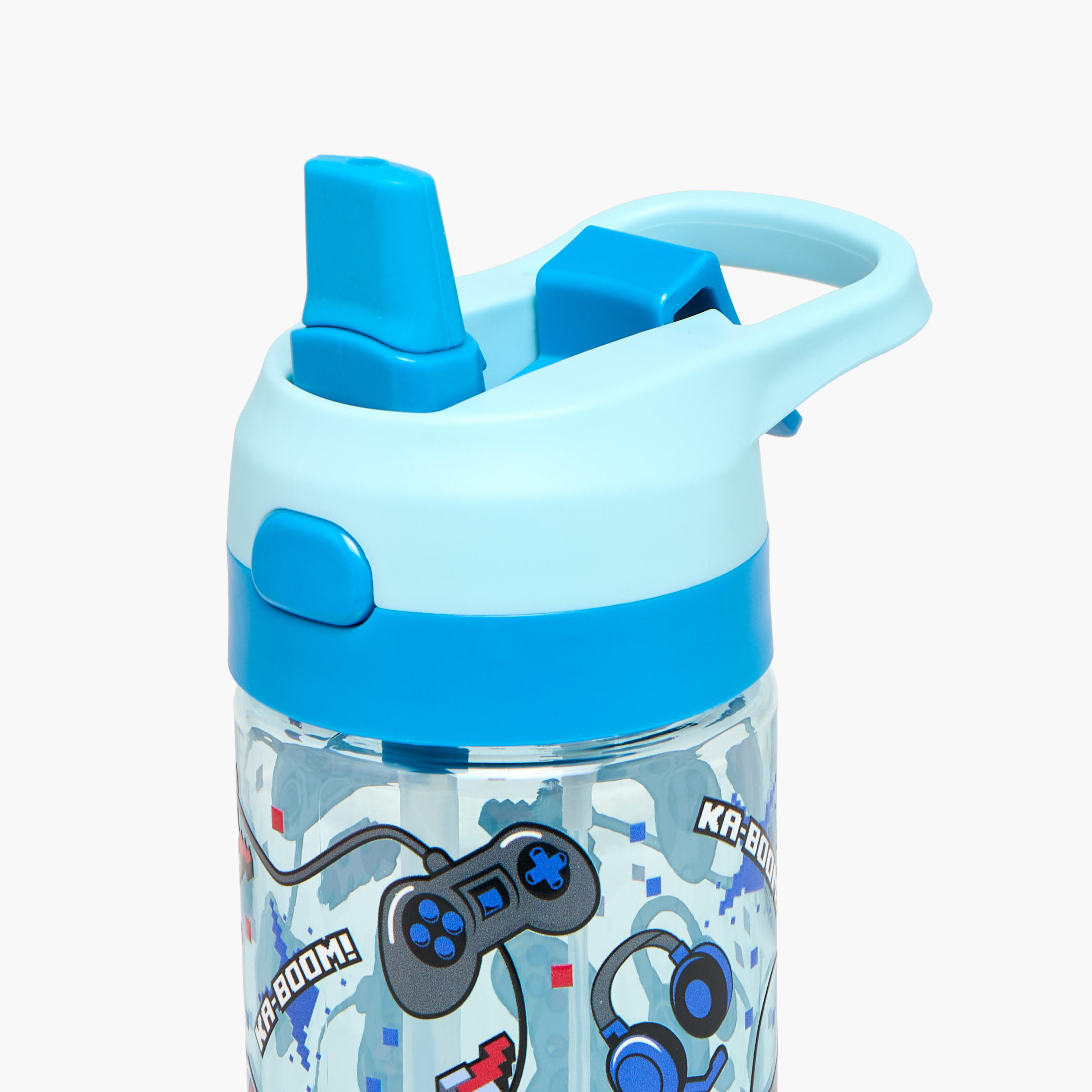 Toursun Gaming Plastic Water Bottle with Sipper and Handle – 500 ml-school-waterbottles-image-5