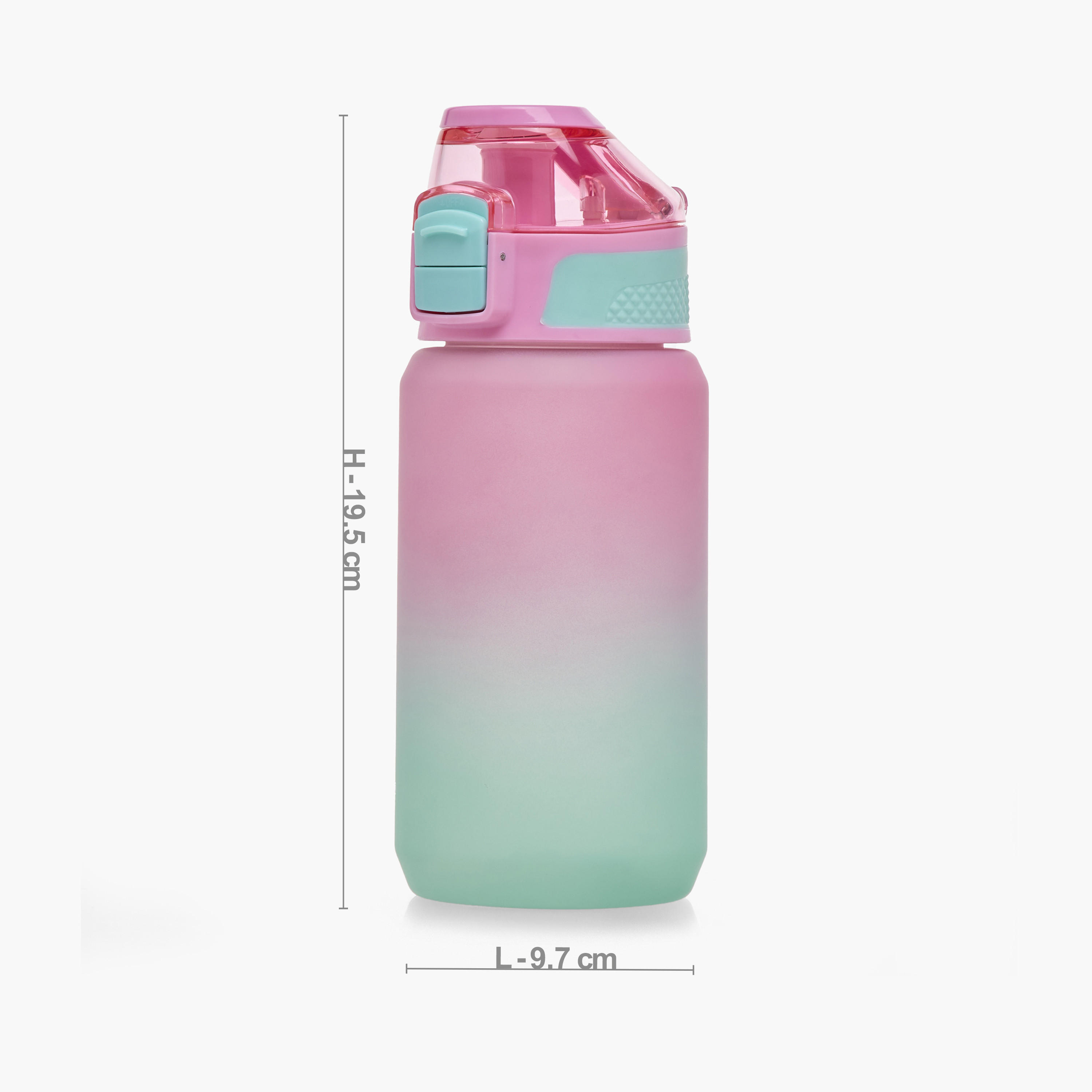 Toursun Ombre Plastic Water Bottle with Flip-Up Handle – 540 ml-school-waterbottles-image-2