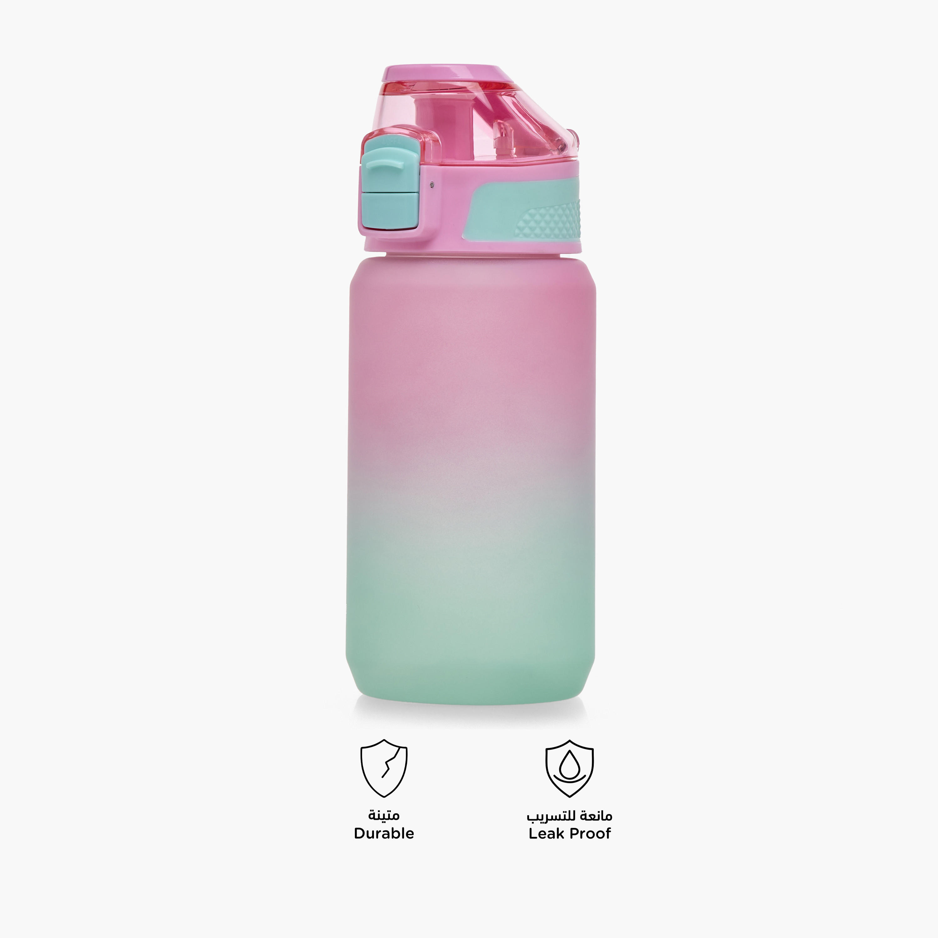 Toursun Ombre Plastic Water Bottle with Flip-Up Handle – 540 ml-school-waterbottles-image-4