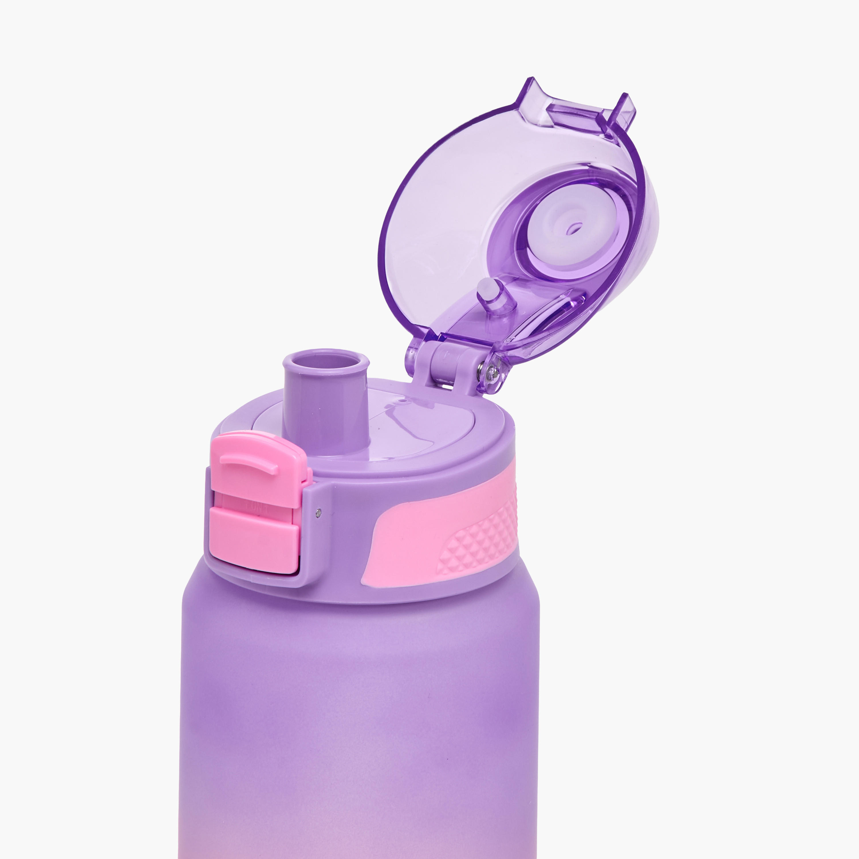 Toursun Ombre Plastic Water Bottle with Sipper and Flip-Up Lid – 540 ml-school-waterbottles-image-5