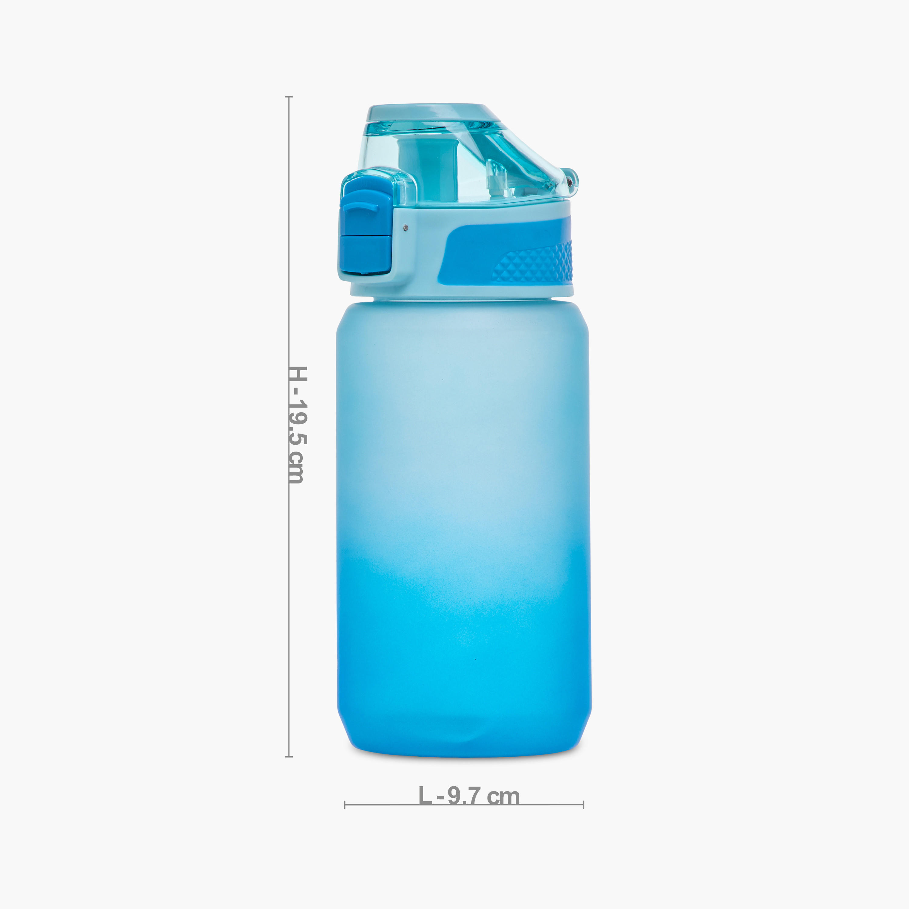 Toursun Ombre Plastic Water Bottle with Sipper and Flip-Up Lid – 540 ml-school-waterbottles-image-2