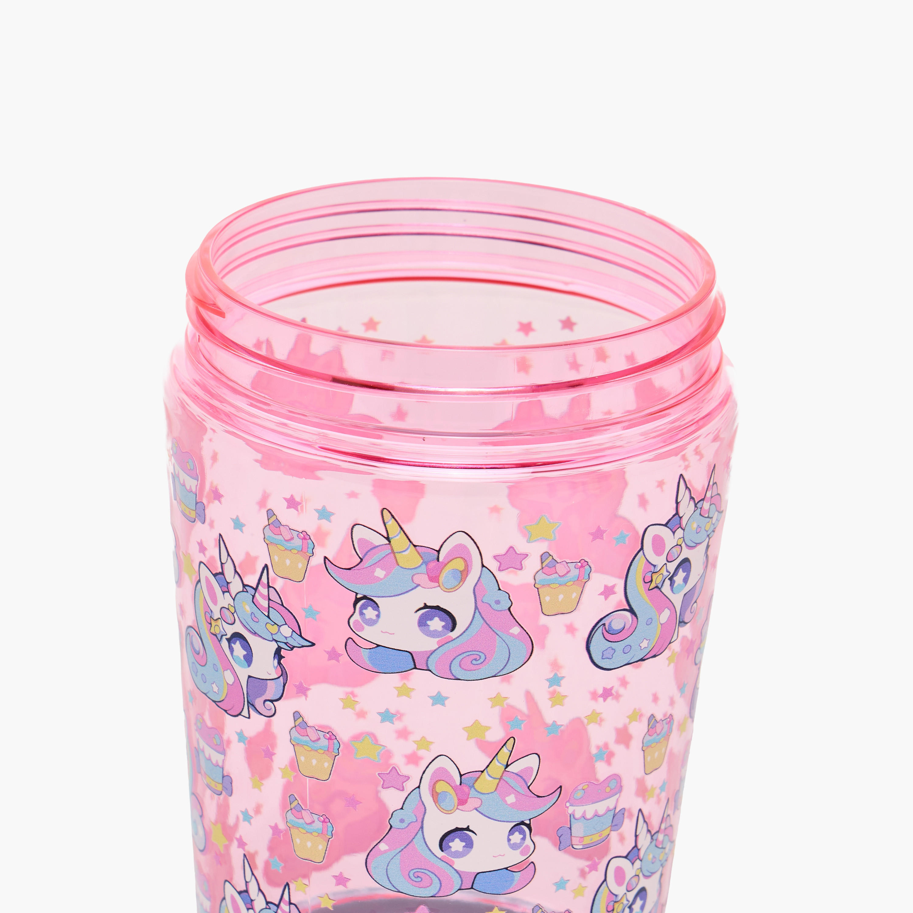 Unicorn Print Sipper with Straw - 480 ml-school-waterbottles-image-5
