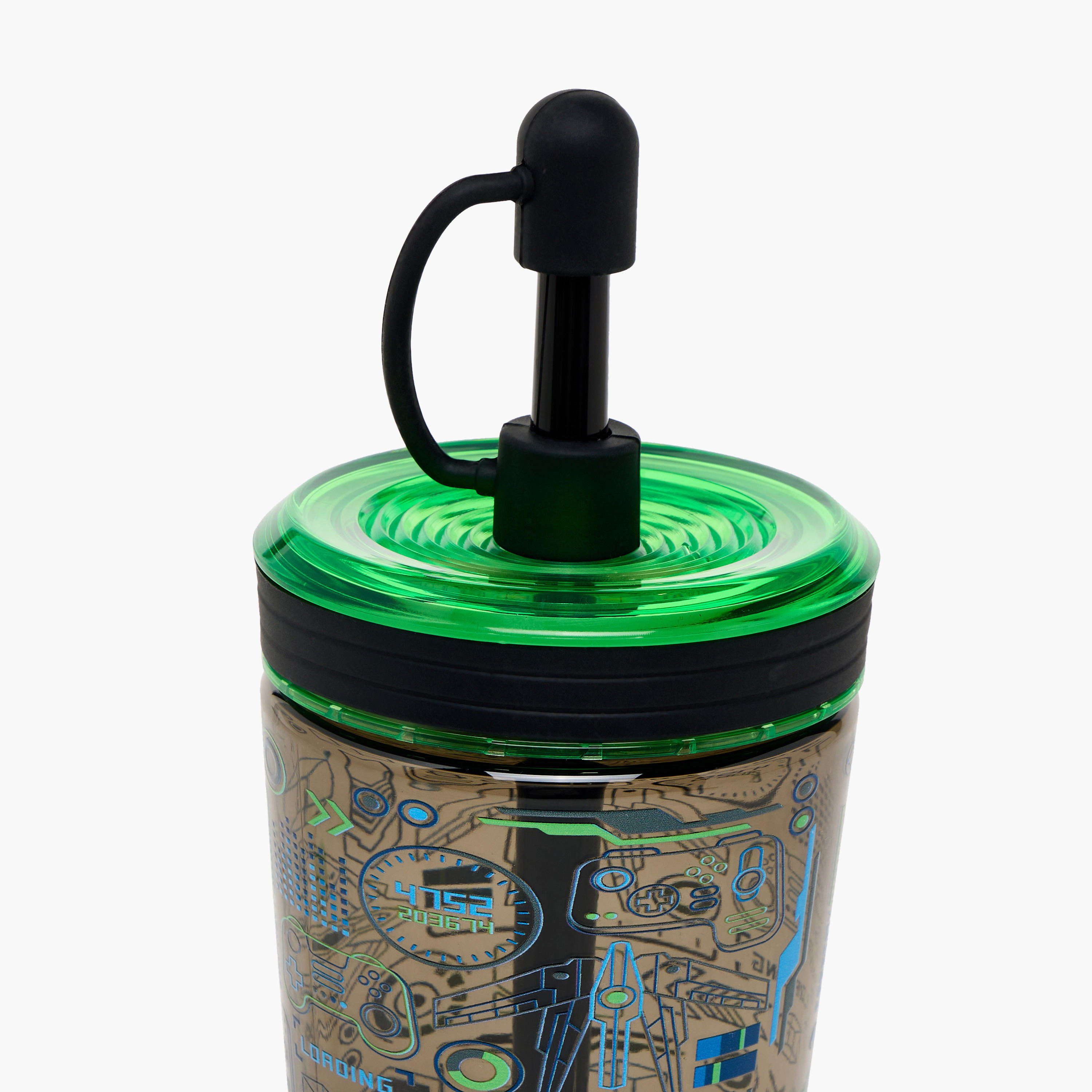 Gaming Print Sipper with Straw - 480 ml-school-waterbottles-image-4