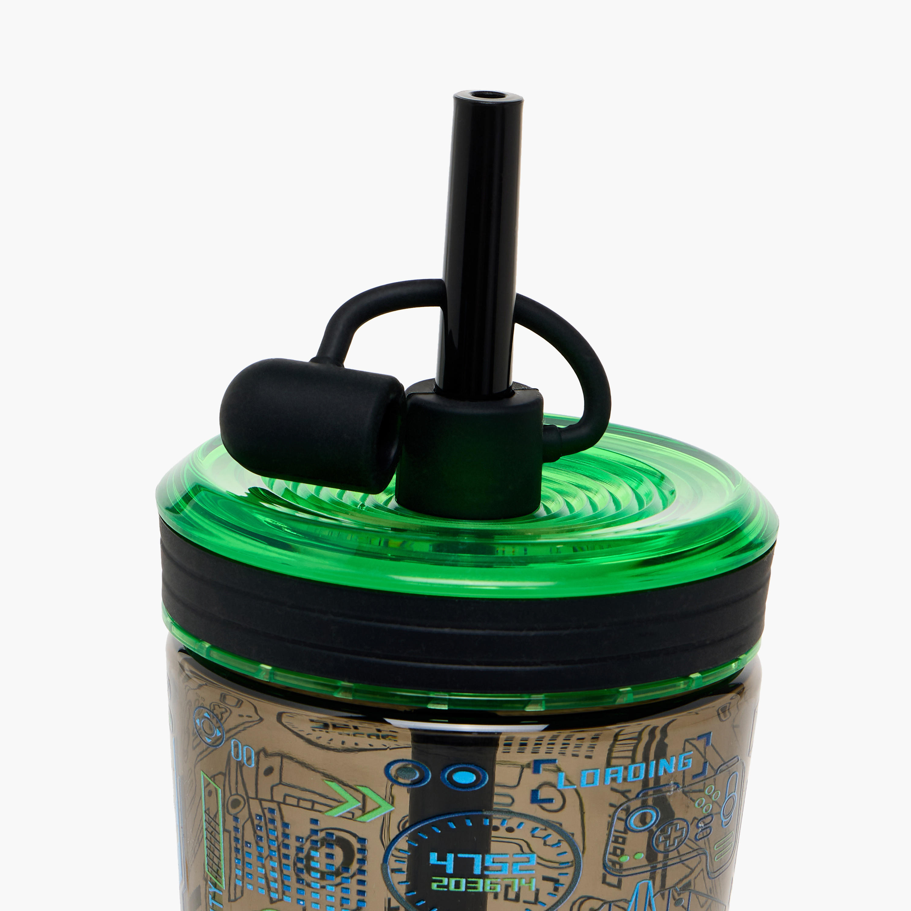 Gaming Print Sipper with Straw - 480 ml-school-waterbottles-image-5