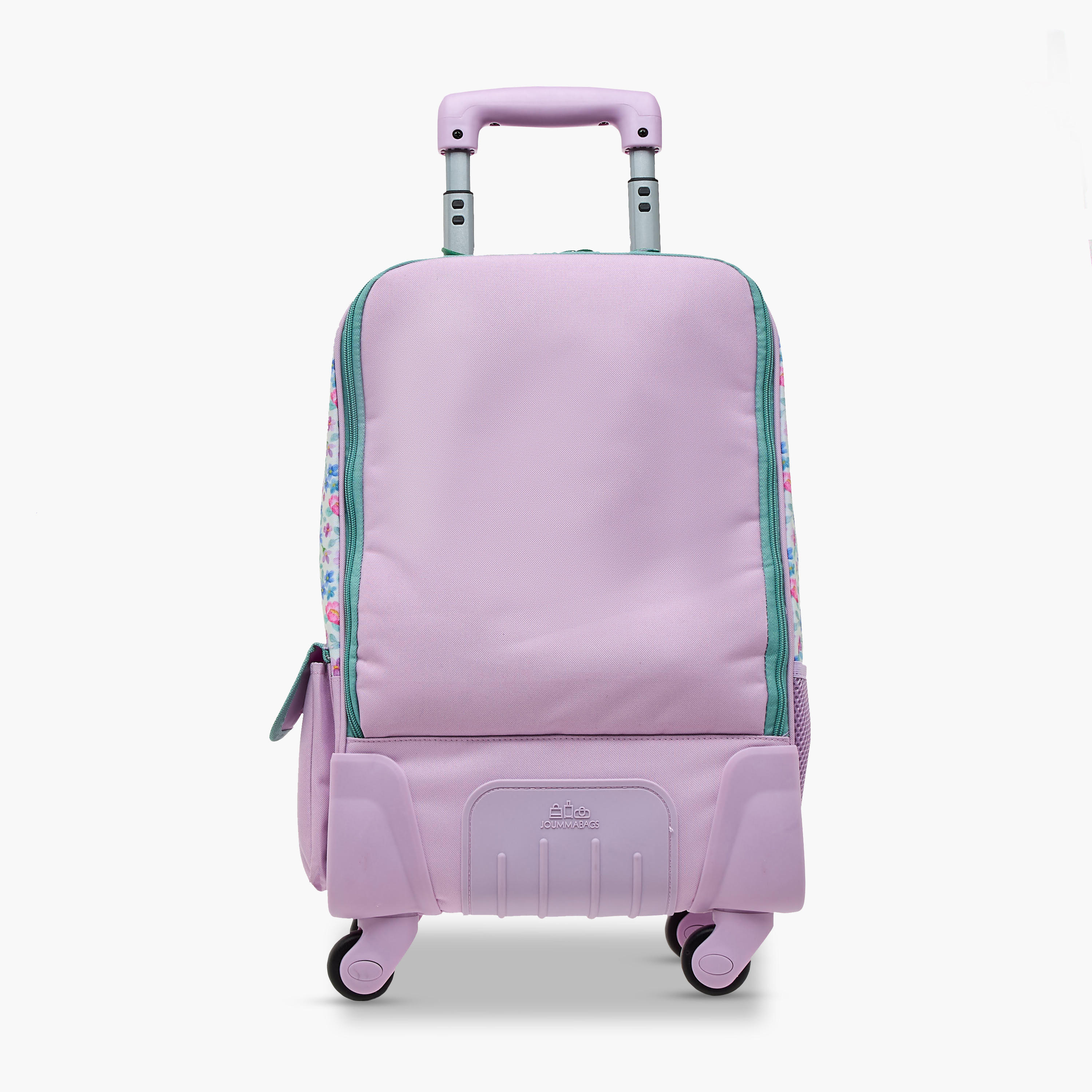 Roll Road Floral Trolley Bag for Girls 8-13 Years with Retractable Handle -school-bagsandbackpacks-trolleybags-image-5