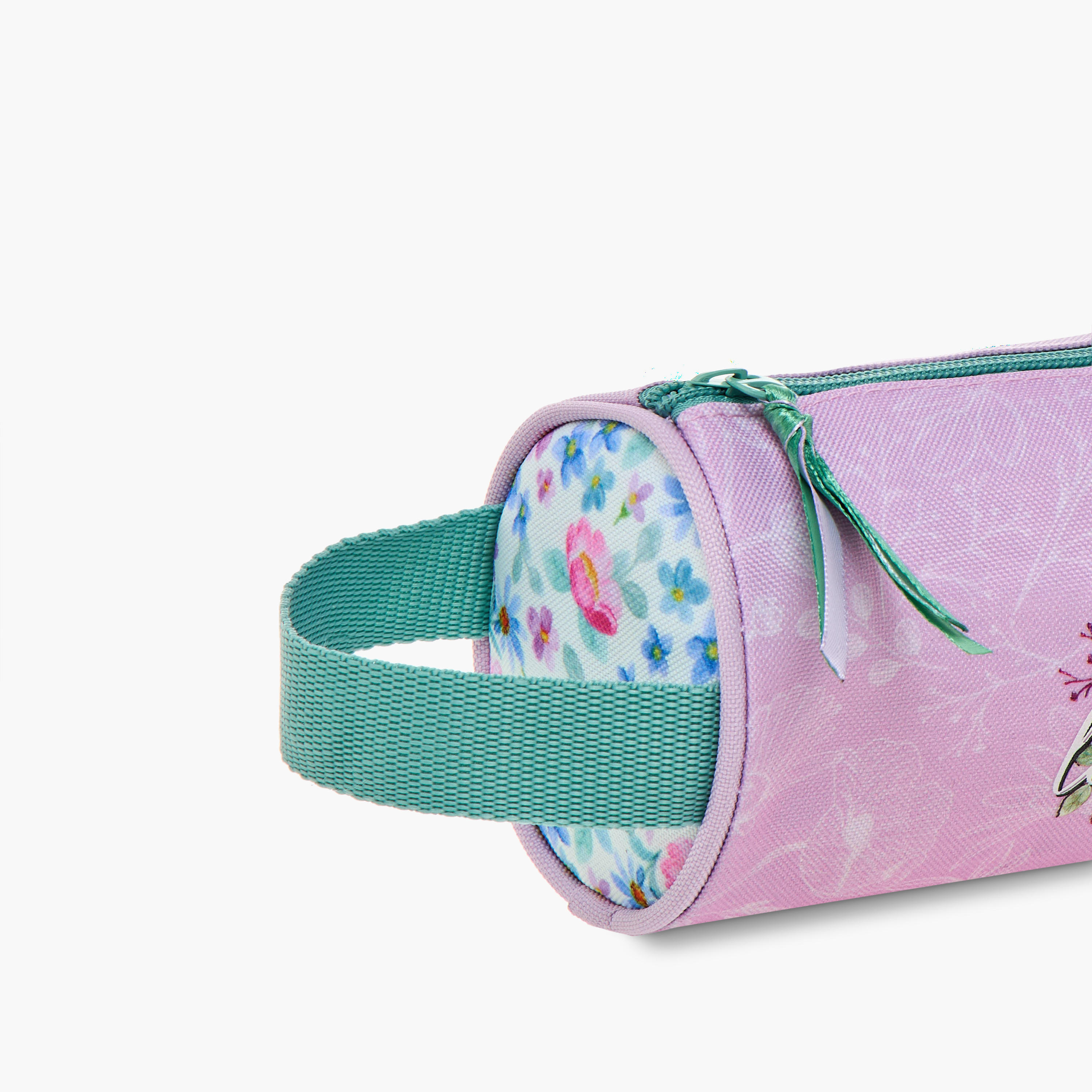 Roll Road Floral Print Pencil Pouch with Zip Closure-school-stationery-pencilcases-image-4