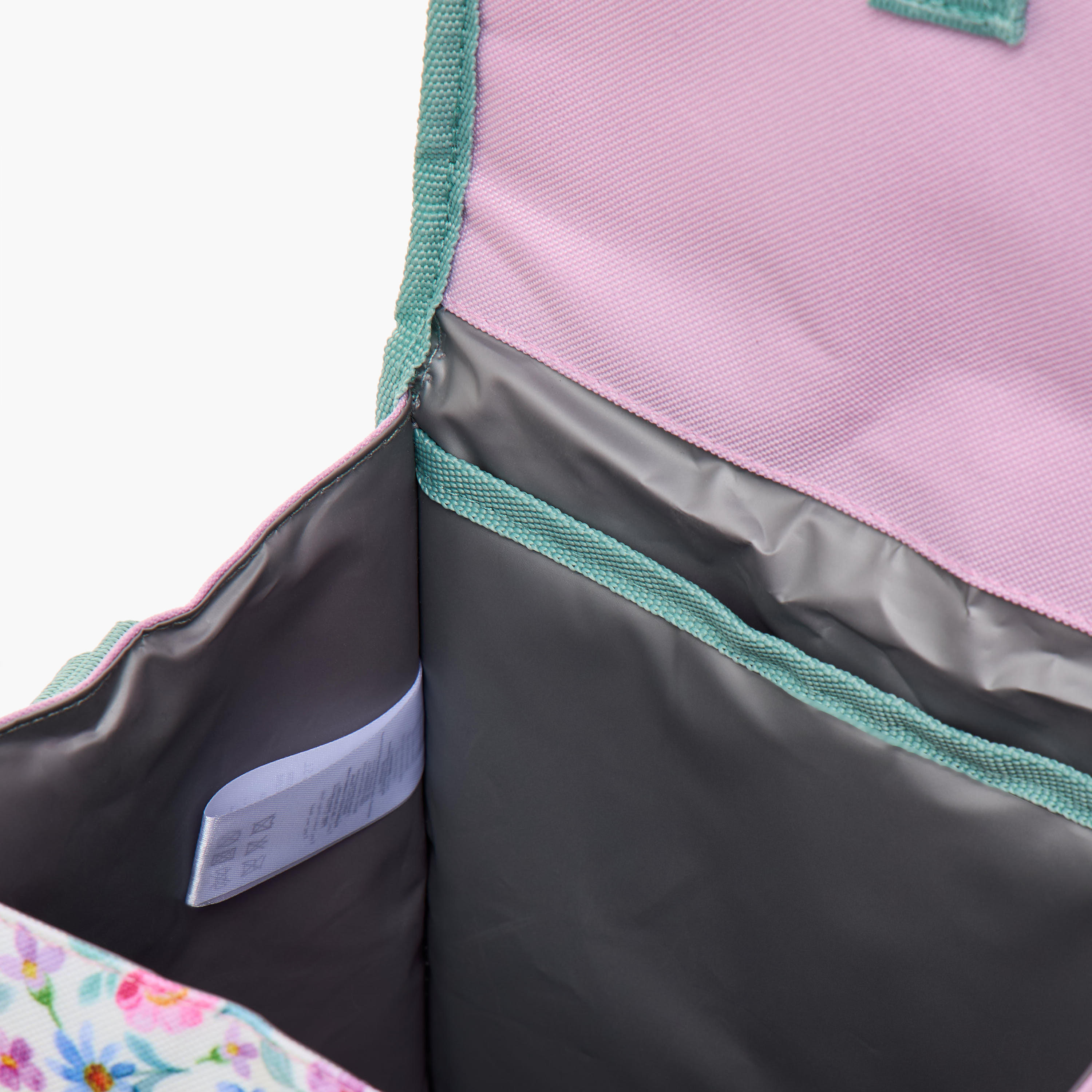 Roll Road Floral Print Lunch Bag with Handle and Side Release Buckle Closure-school-lunchessentials-lunchbags-image-8