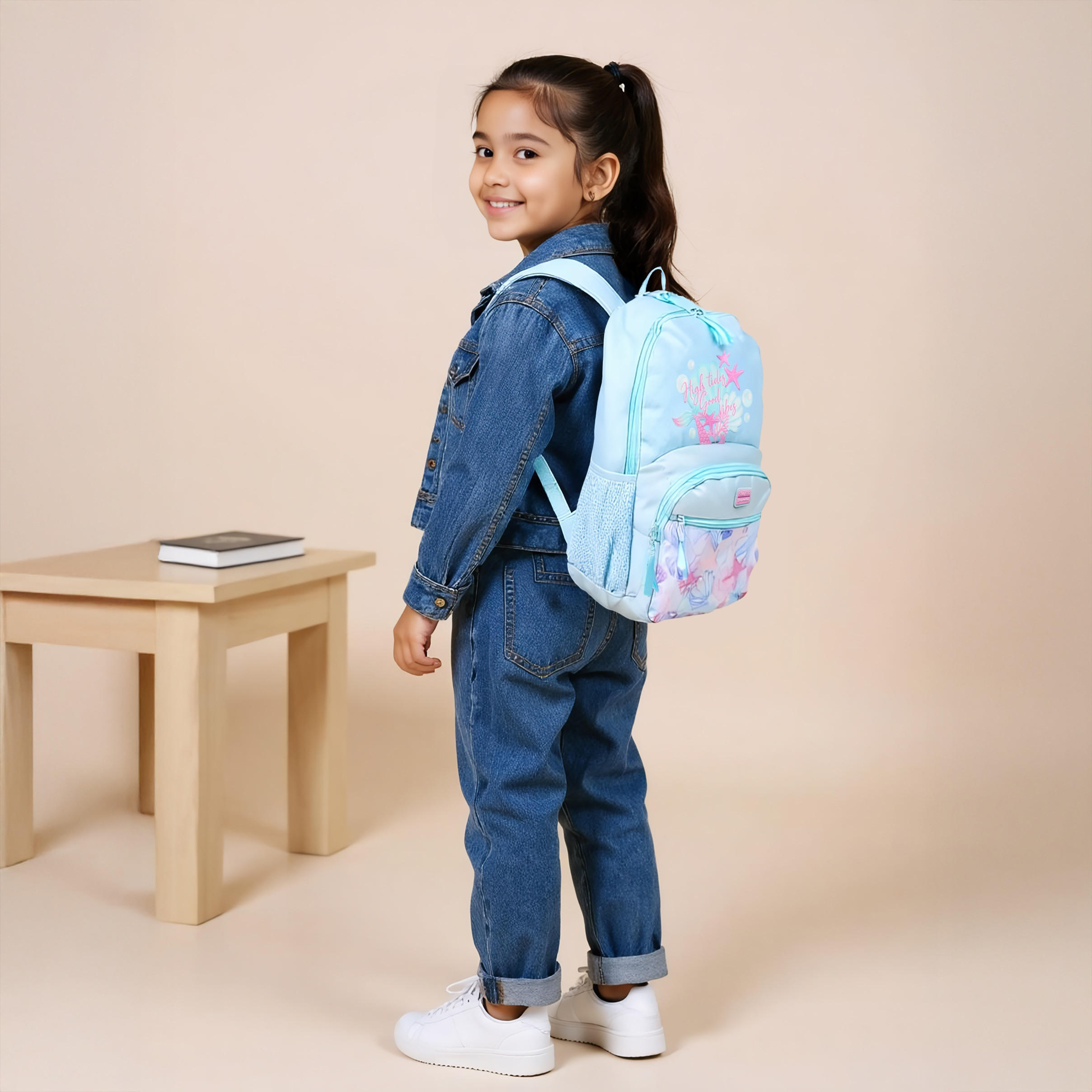 Roll Road Printed Backpack with Adjustable Straps and Zip Closure - 33x46x17 cms-school-bagsandbackpacks-backpacks-image-2