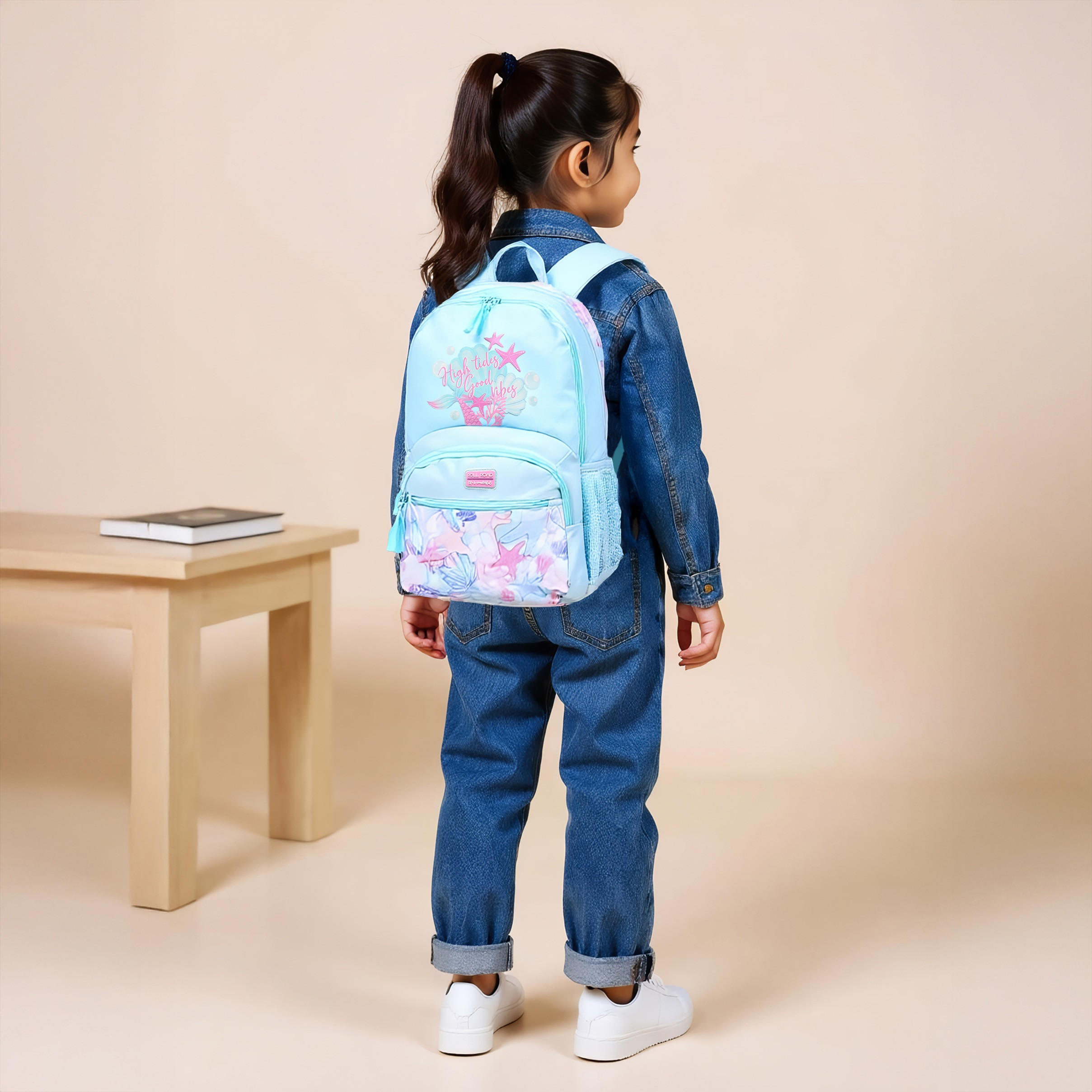 Roll Road Printed Backpack with Adjustable Straps and Zip Closure - 33x46x17 cms-school-bagsandbackpacks-backpacks-image-3