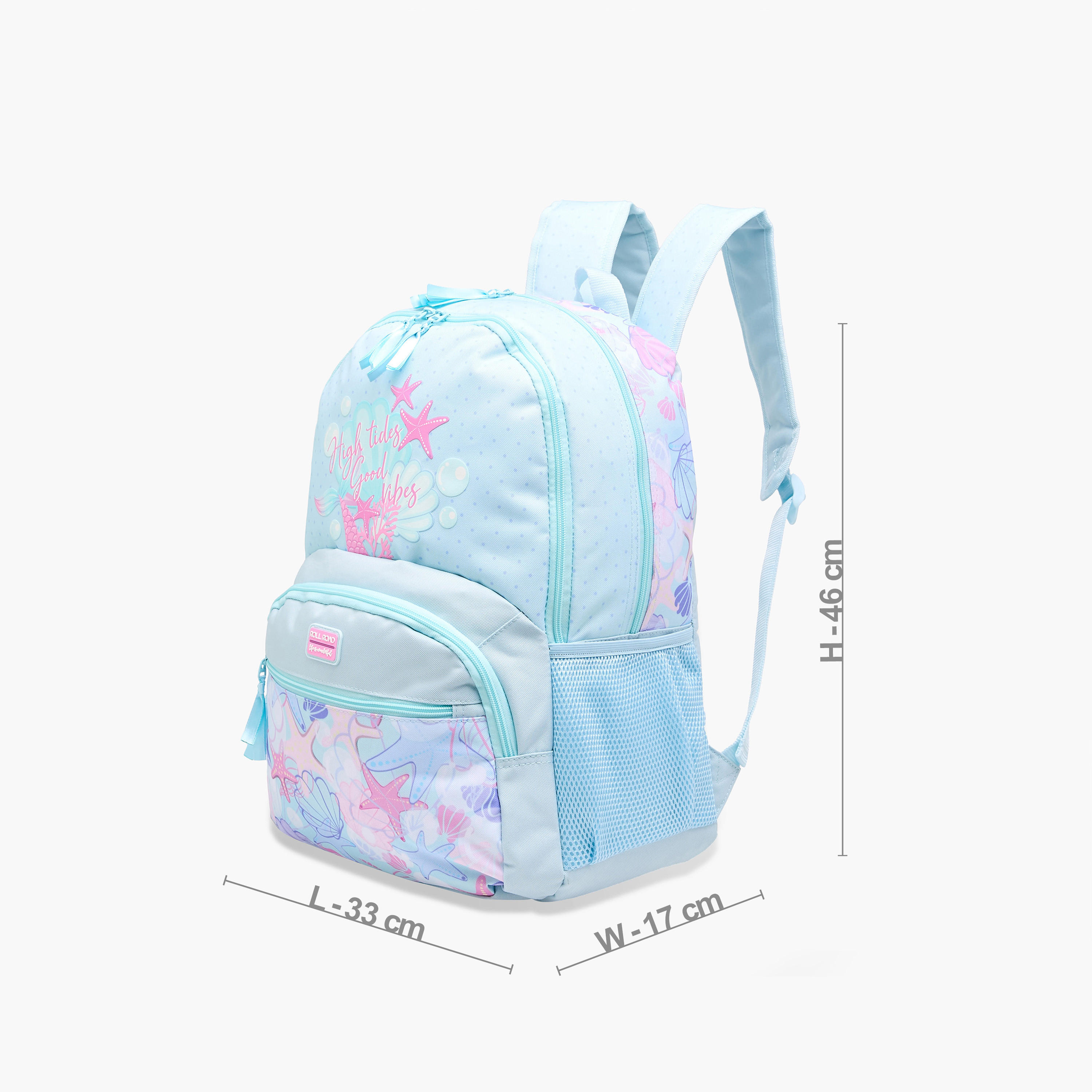 Roll Road Printed Backpack with Adjustable Straps and Zip Closure - 33x46x17 cms-school-bagsandbackpacks-backpacks-image-4