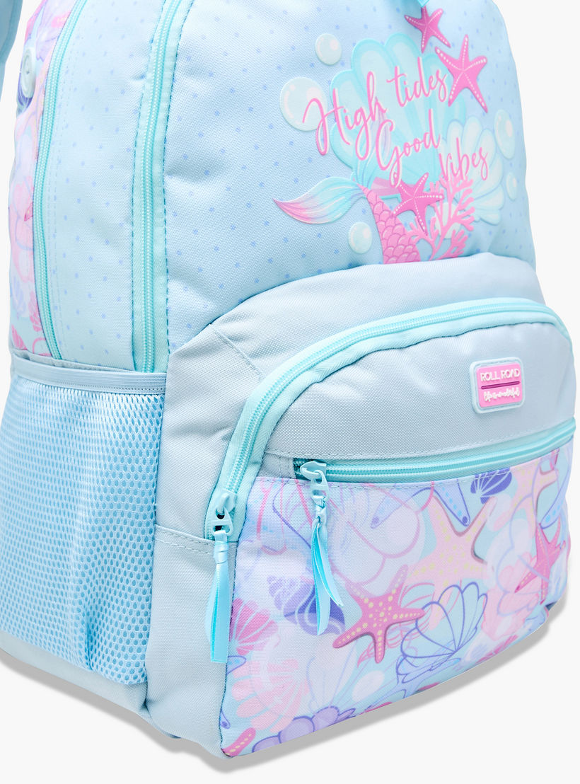 Roll Road Printed Backpack with Adjustable Straps and Zip Closure - 33x46x17 cms-school-bagsandbackpacks-backpacks-image-11