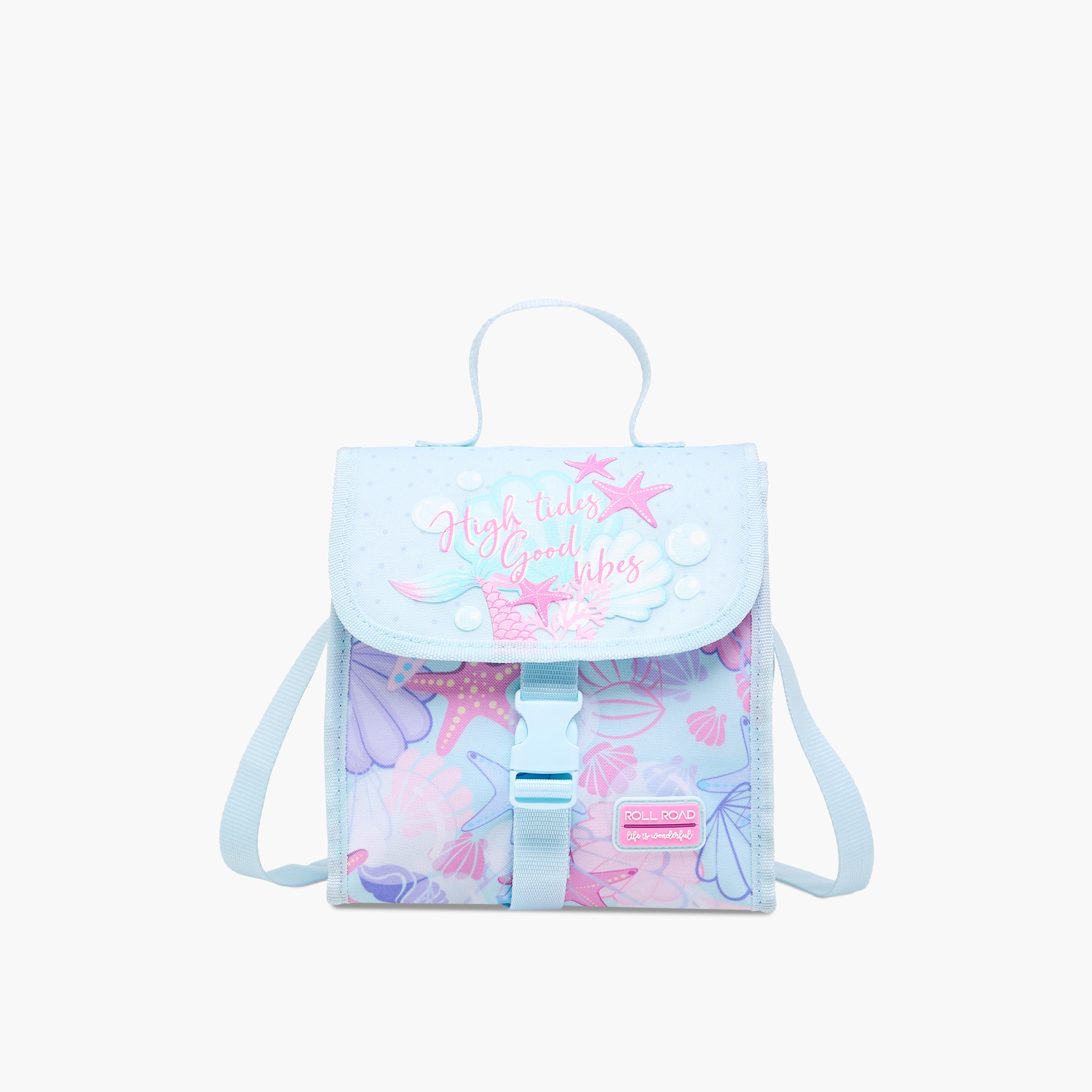 Roll Road Printed Lunch Bag with Buckle Closure-school-lunchessentials-lunchbags-image-1