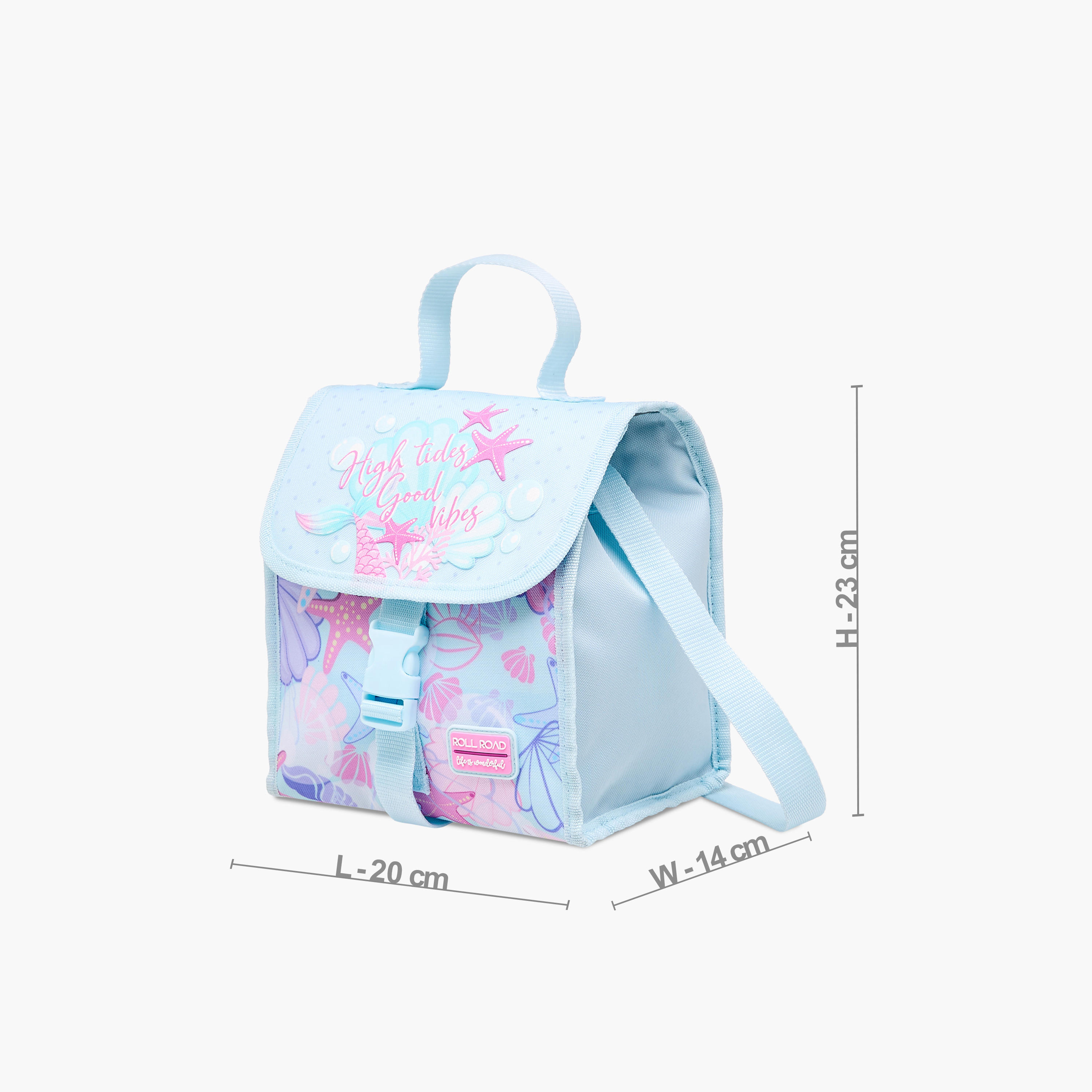 Roll Road Printed Lunch Bag with Buckle Closure-school-lunchessentials-lunchbags-image-2
