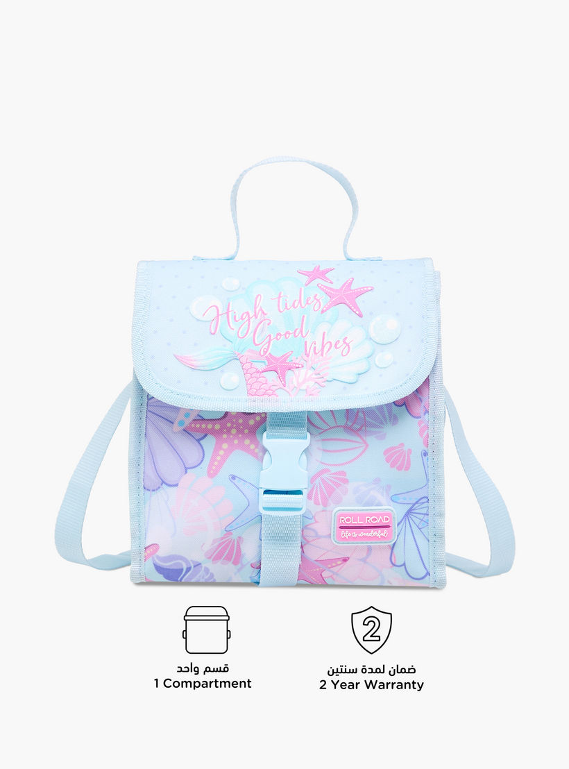 Roll Road Printed Lunch Bag with Buckle Closure-school-lunchessentials-lunchbags-image-4