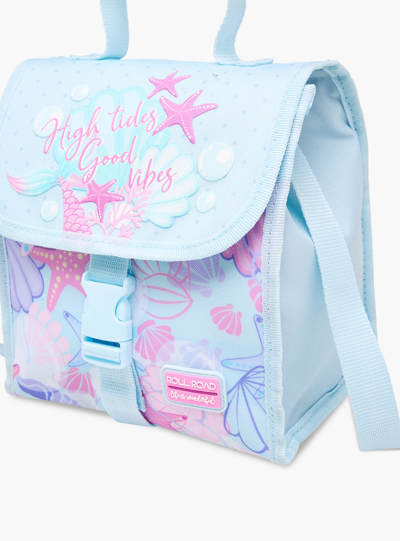 Roll Road Printed Lunch Bag with Buckle Closure-school-lunchessentials-lunchbags-image-5