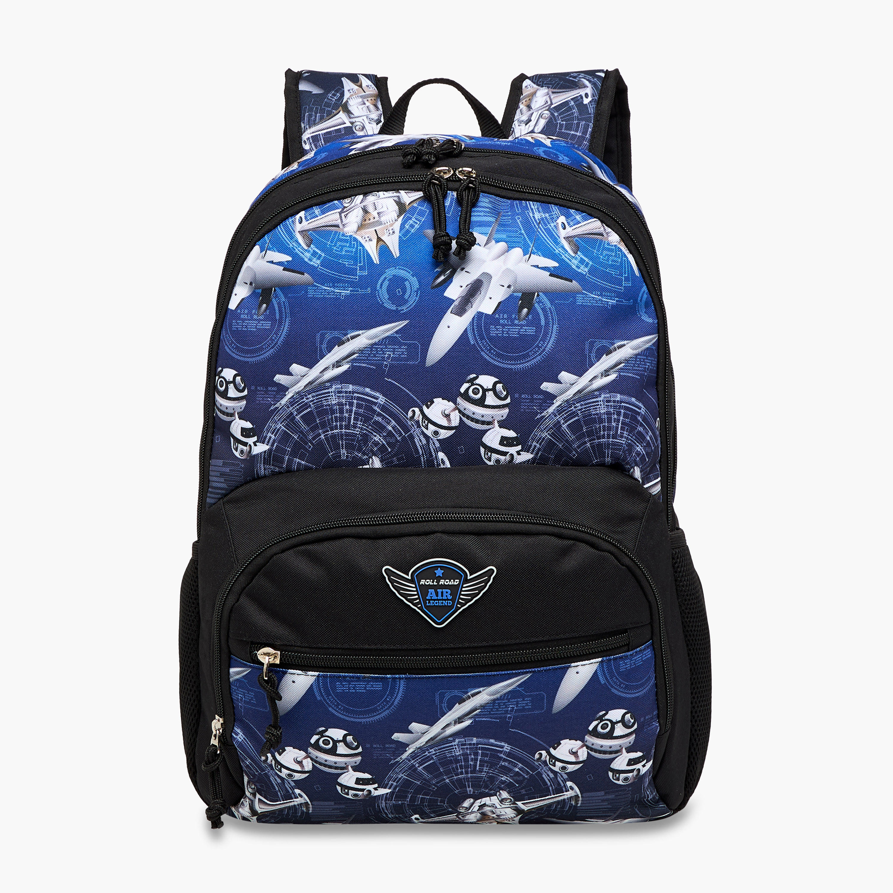 شنطة ظهر بطبعات وحمالات قابلة للتعديل وسحاب إغلاق - 33x46x17 سم-school-bagsandbackpacks-backpacks-image-1