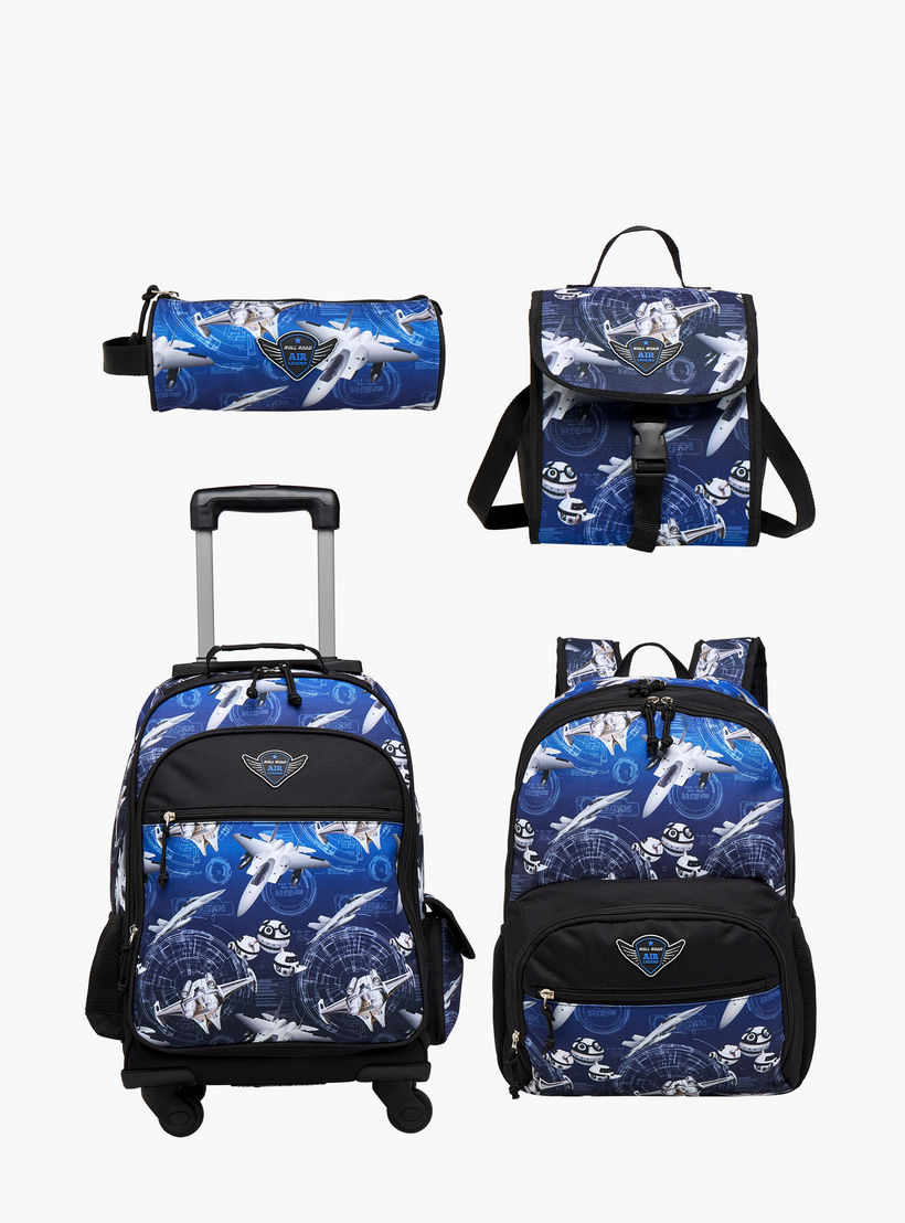 شنطة ظهر بطبعات وحمالات قابلة للتعديل وسحاب إغلاق - 33x46x17 سم-school-bagsandbackpacks-backpacks-image-12
