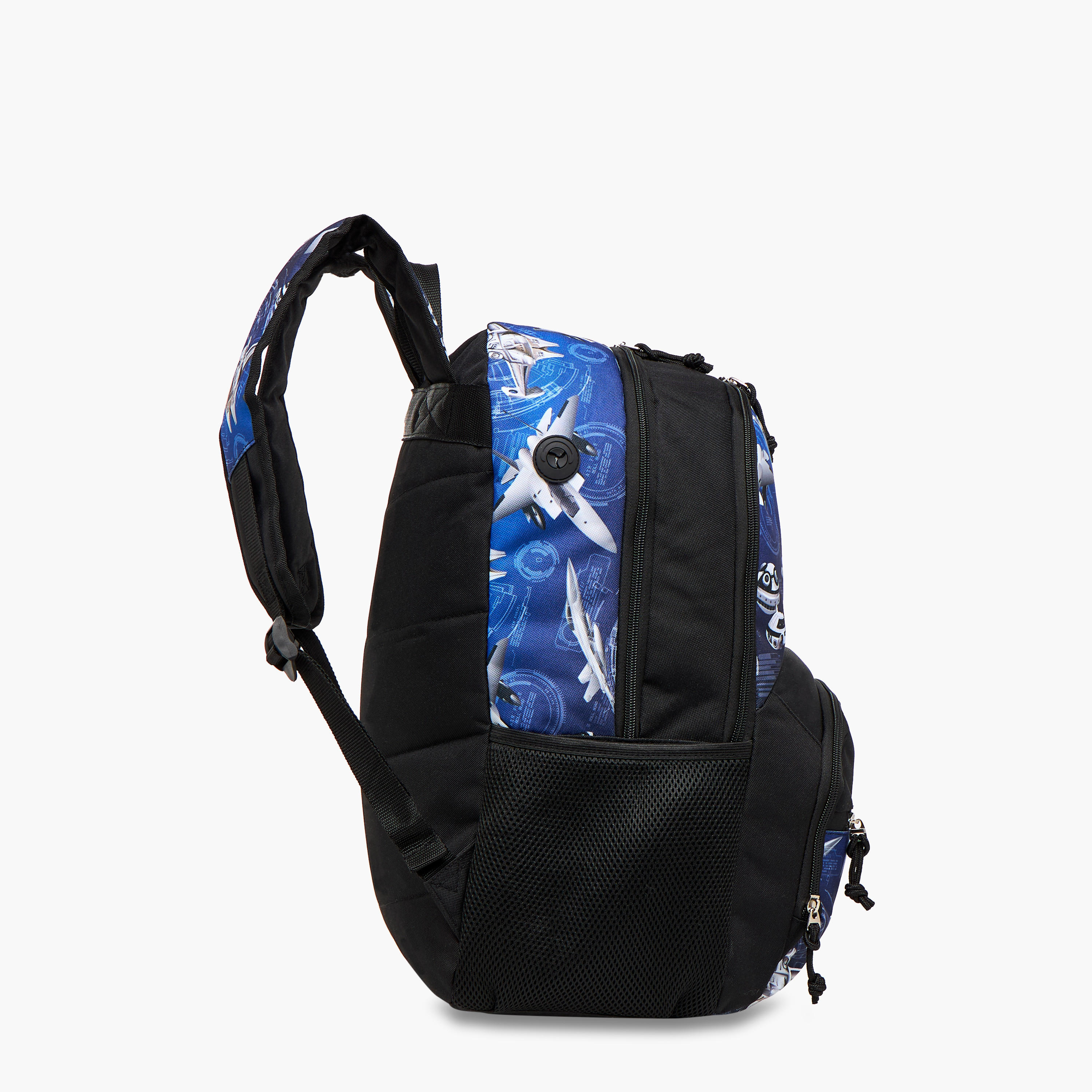 شنطة ظهر بطبعات وحمالات قابلة للتعديل وسحاب إغلاق - 33x46x17 سم-school-bagsandbackpacks-backpacks-image-5