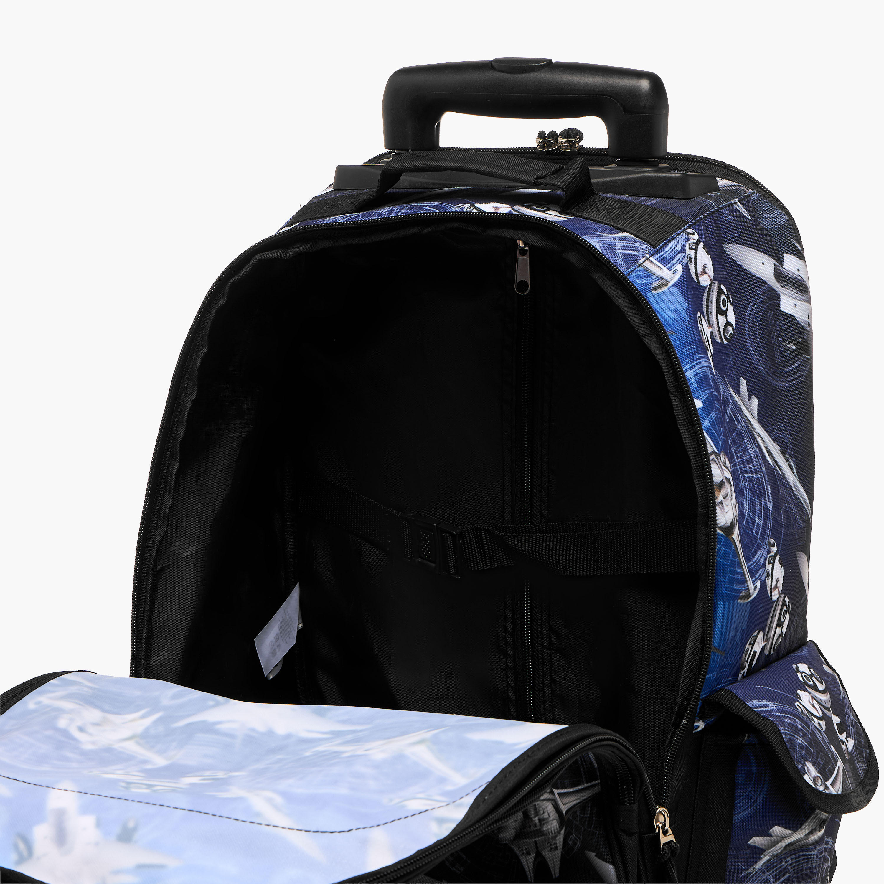 Roll Road Space Trolley Bag for Boys 5-8 Years with Retractable Handle -school-bagsandbackpacks-trolleybags-image-11