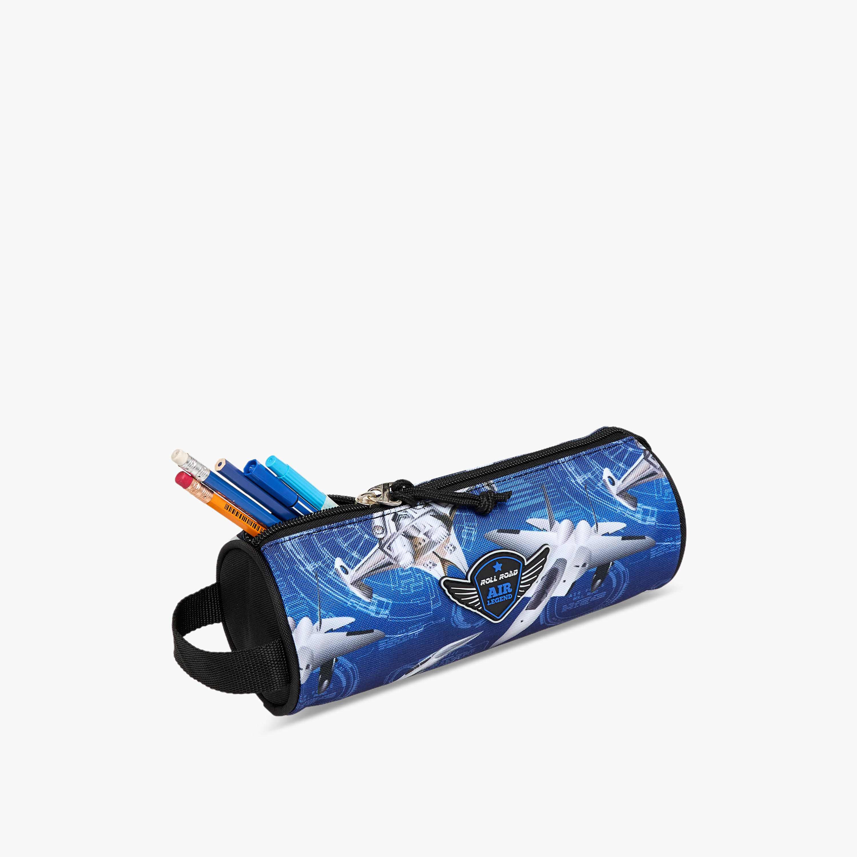 مقلمة بطبعات سلاح الجو وسحاب إغلاق من رول رود-school-stationery-pencilcases-image-5