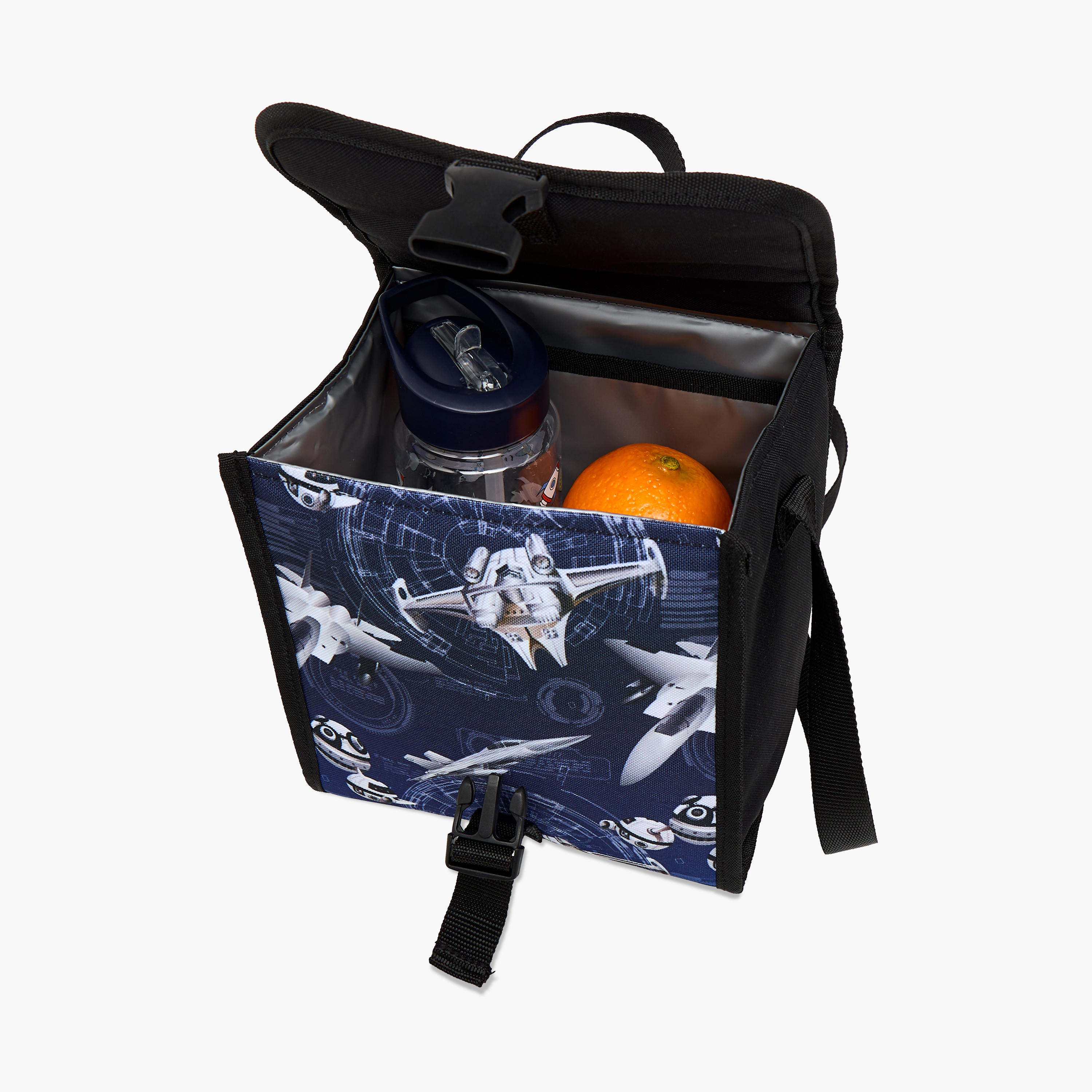 Roll Road Air Force Print Lunch Bag with Adjustable Strap and Flap Closure-school-lunchessentials-lunchbags-image-8