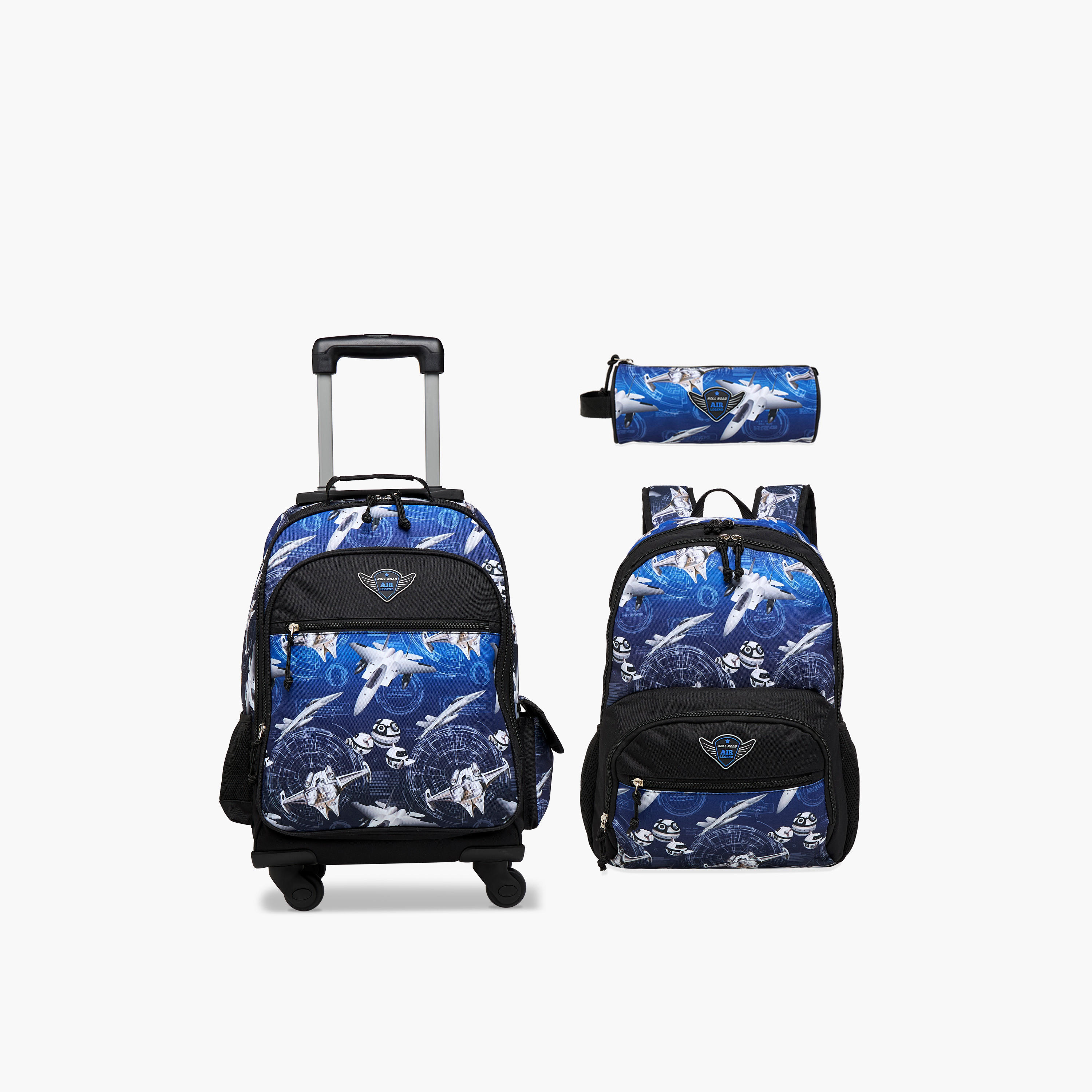 Roll Road Air Force Print Lunch Bag with Adjustable Strap and Flap Closure-school-lunchessentials-lunchbags-image-9