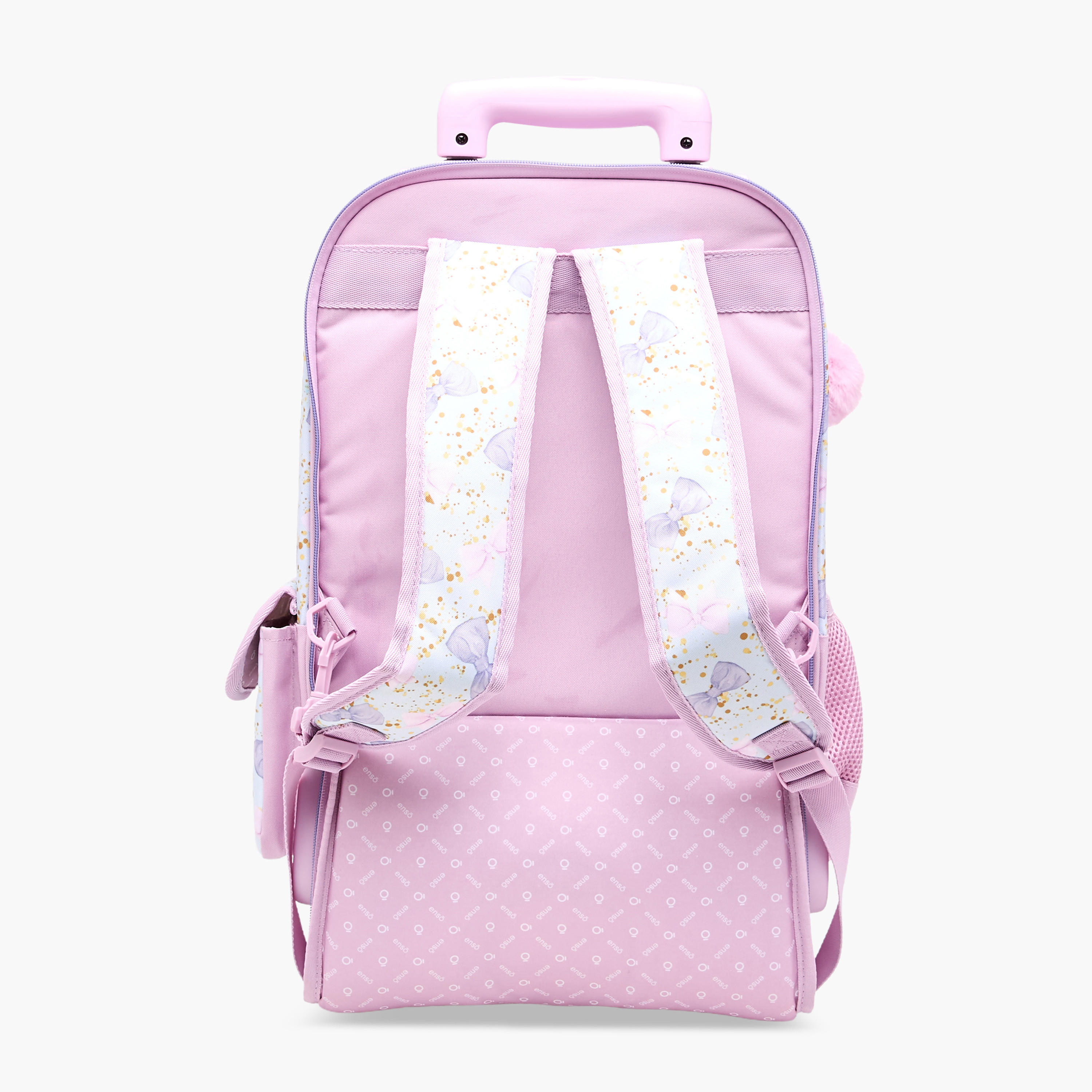 Enso Bow Trolley Bag for Girls 8-13 Years with Retractable Handle -school-bagsandbackpacks-trolleybags-image-5