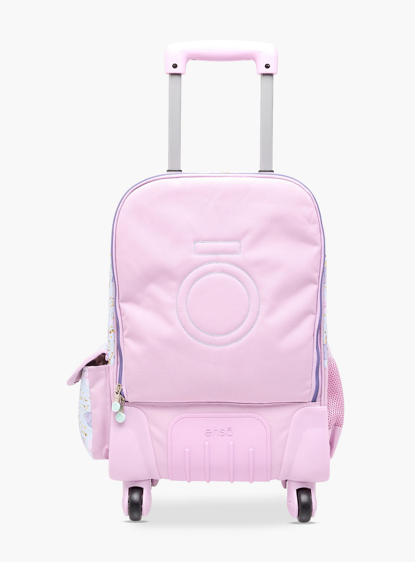 Enso Bow Trolley Bag for Girls 8-13 Years with Retractable Handle -school-bagsandbackpacks-trolleybags-image-9