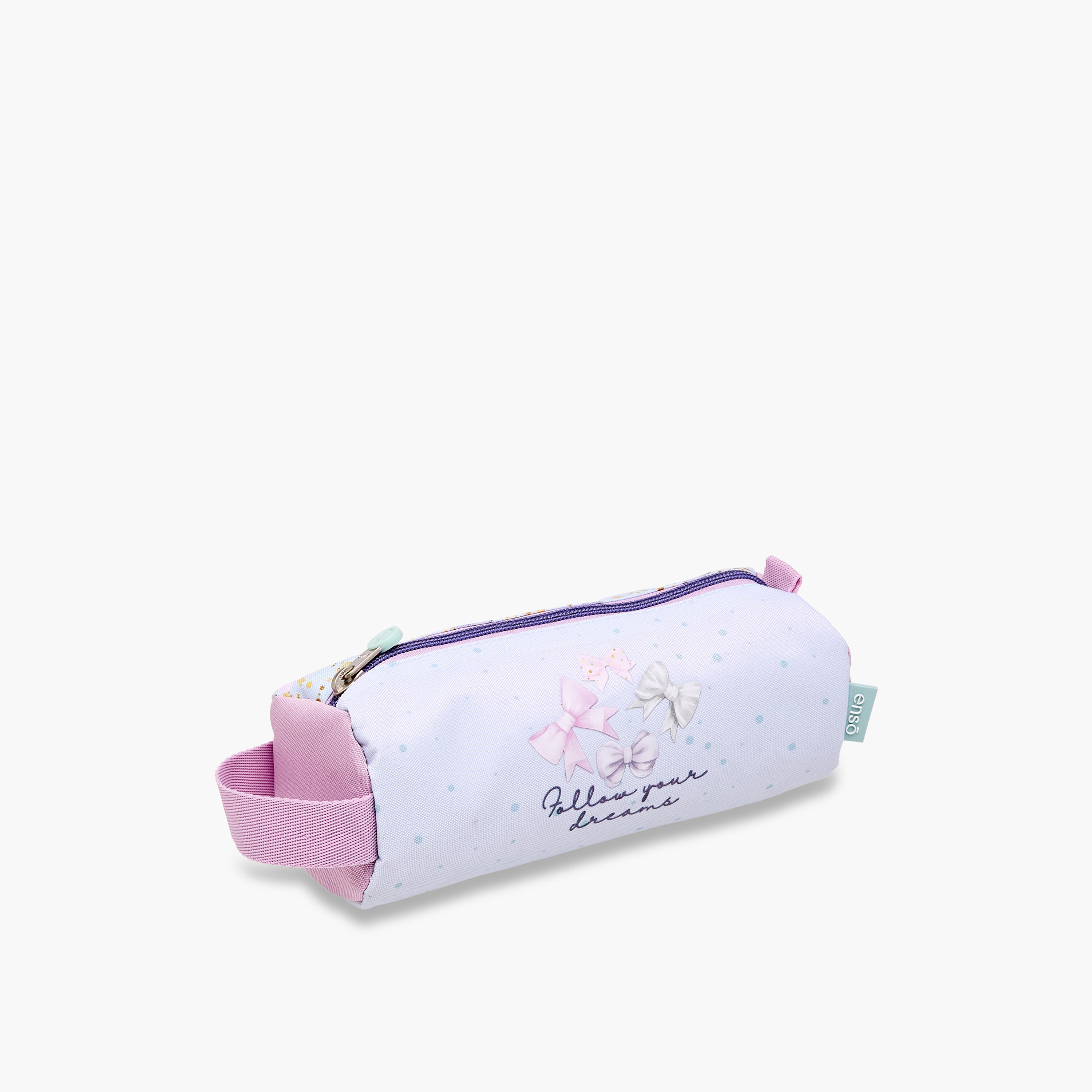 Enso Bow Print Pencil Pouch with Zip Closure-school-stationery-pencilcases-image-2