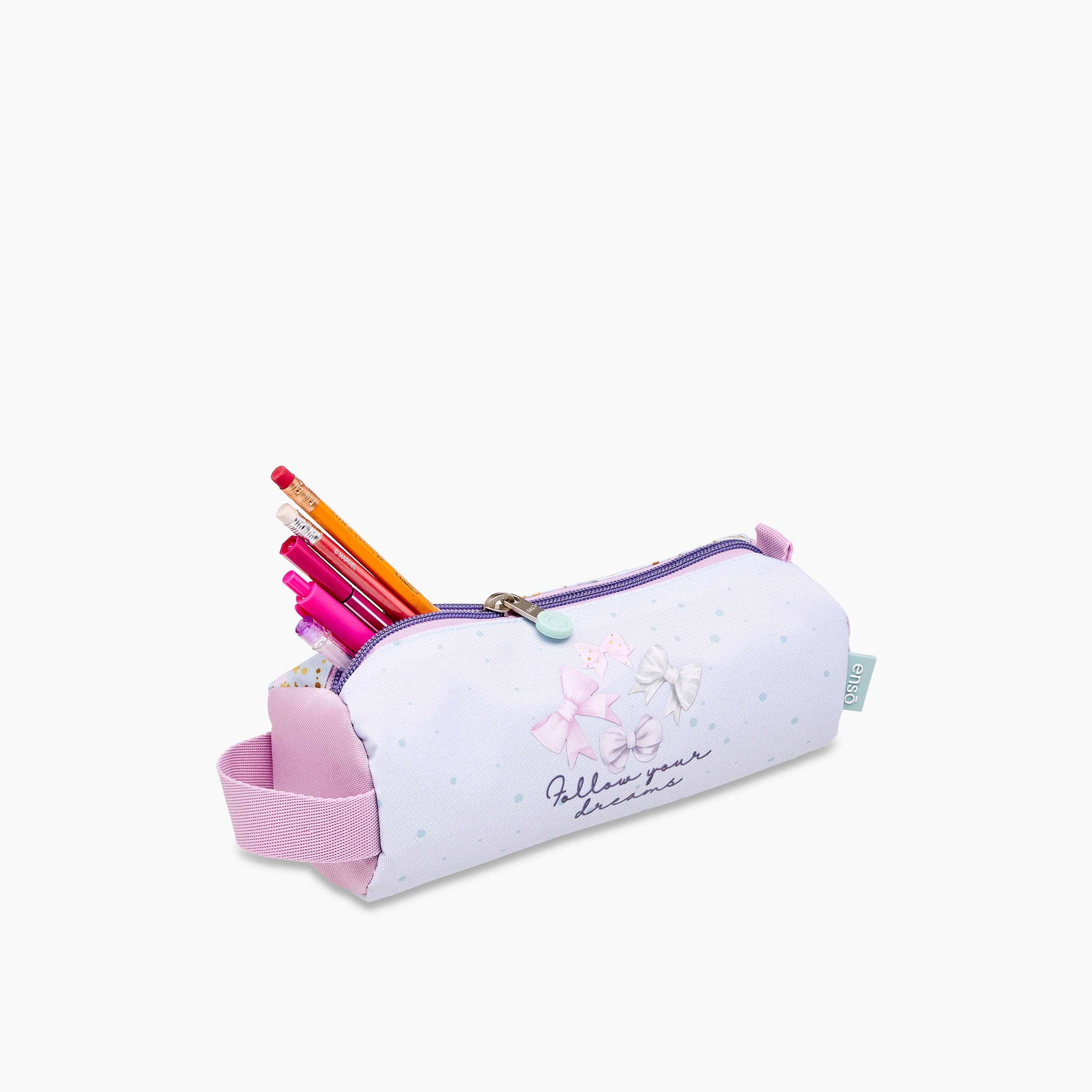 Enso Bow Print Pencil Pouch with Zip Closure-school-stationery-pencilcases-image-5