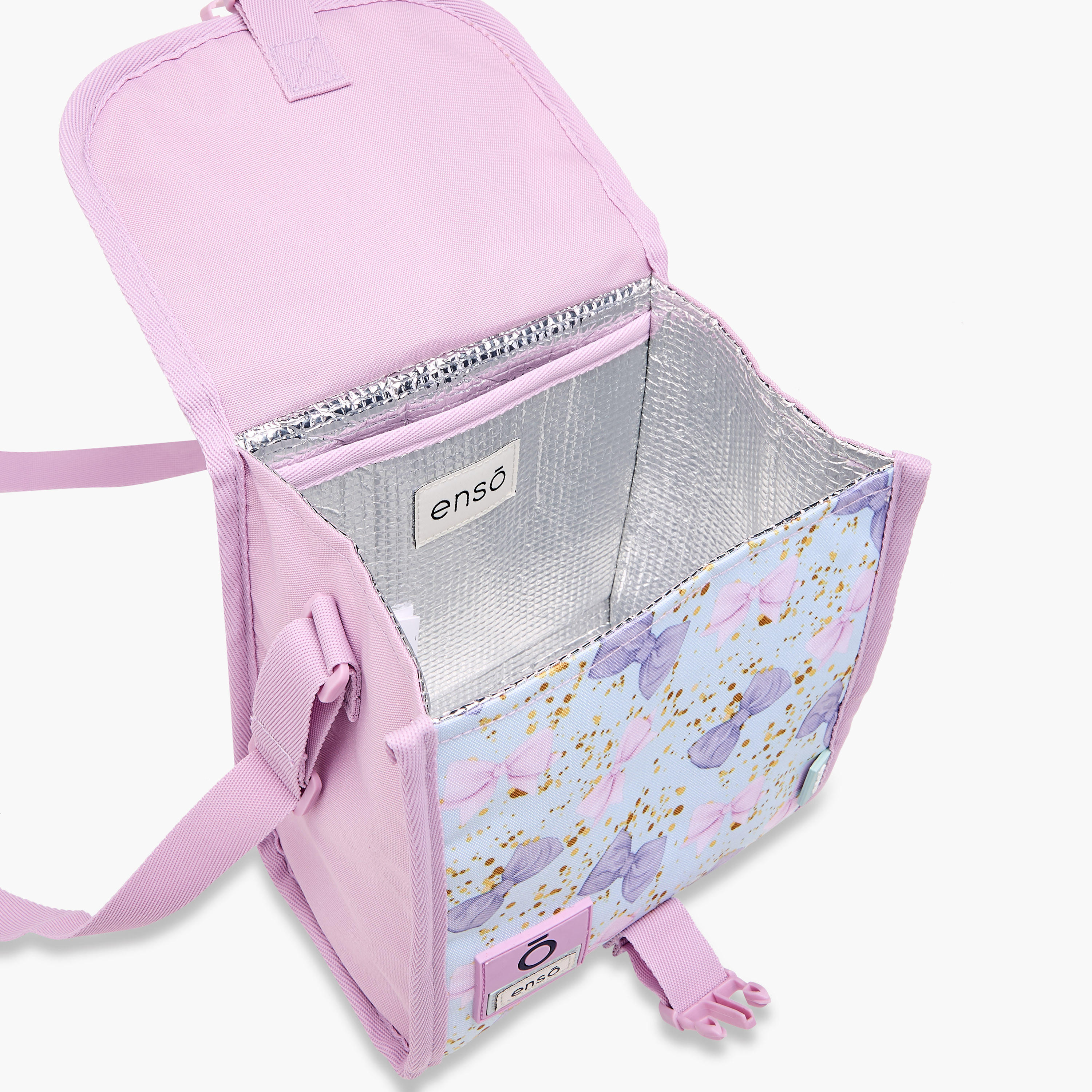 Enso Bow Print Lunch Bag with Buckle Closure-school-lunchessentials-lunchbags-image-9