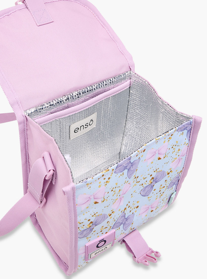 Enso Bow Print Lunch Bag with Buckle Closure-school-lunchessentials-lunchbags-image-9