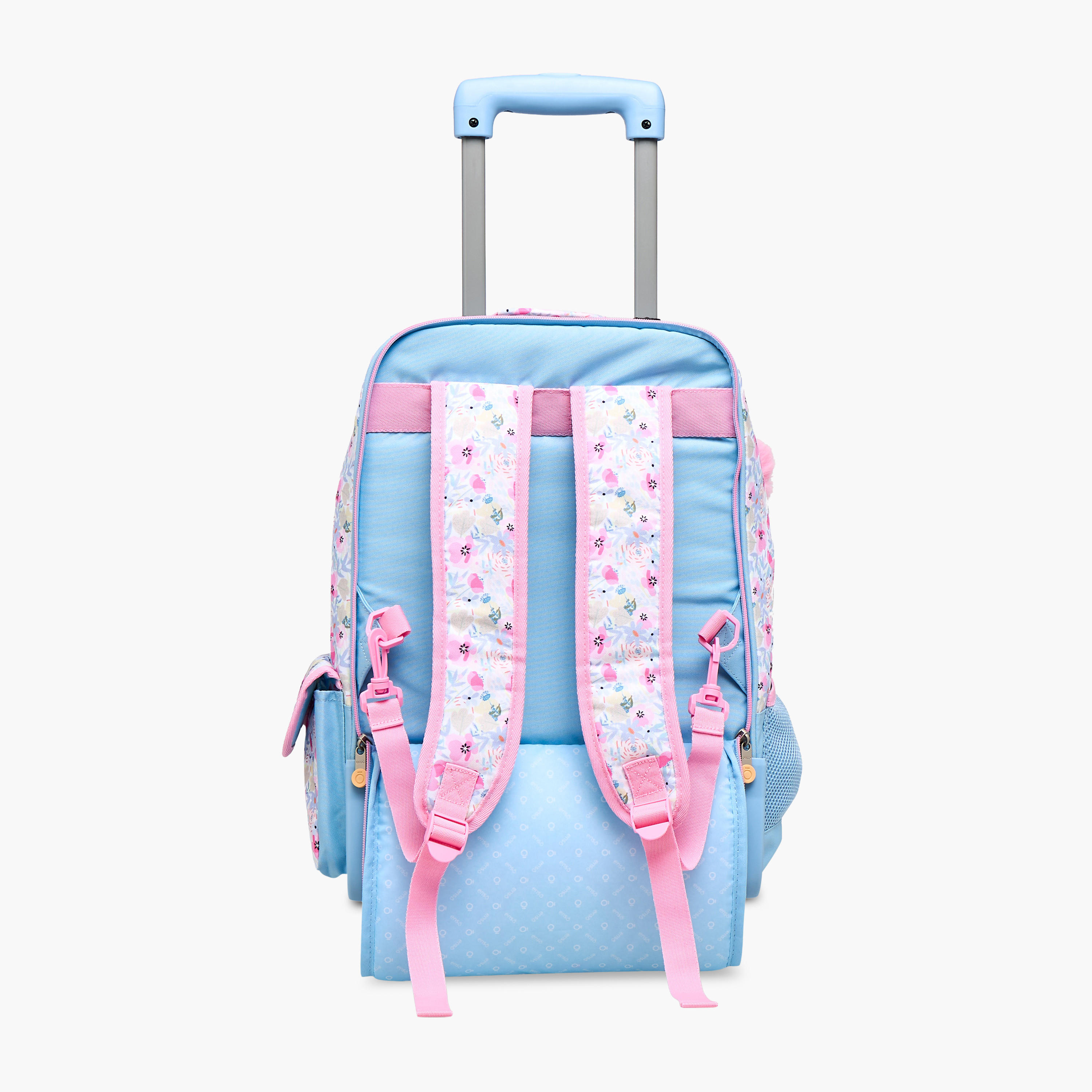 Enso Floral Trolley Bag for Girls 8-13 Years with Retractable Handle -school-bagsandbackpacks-trolleybags-image-7