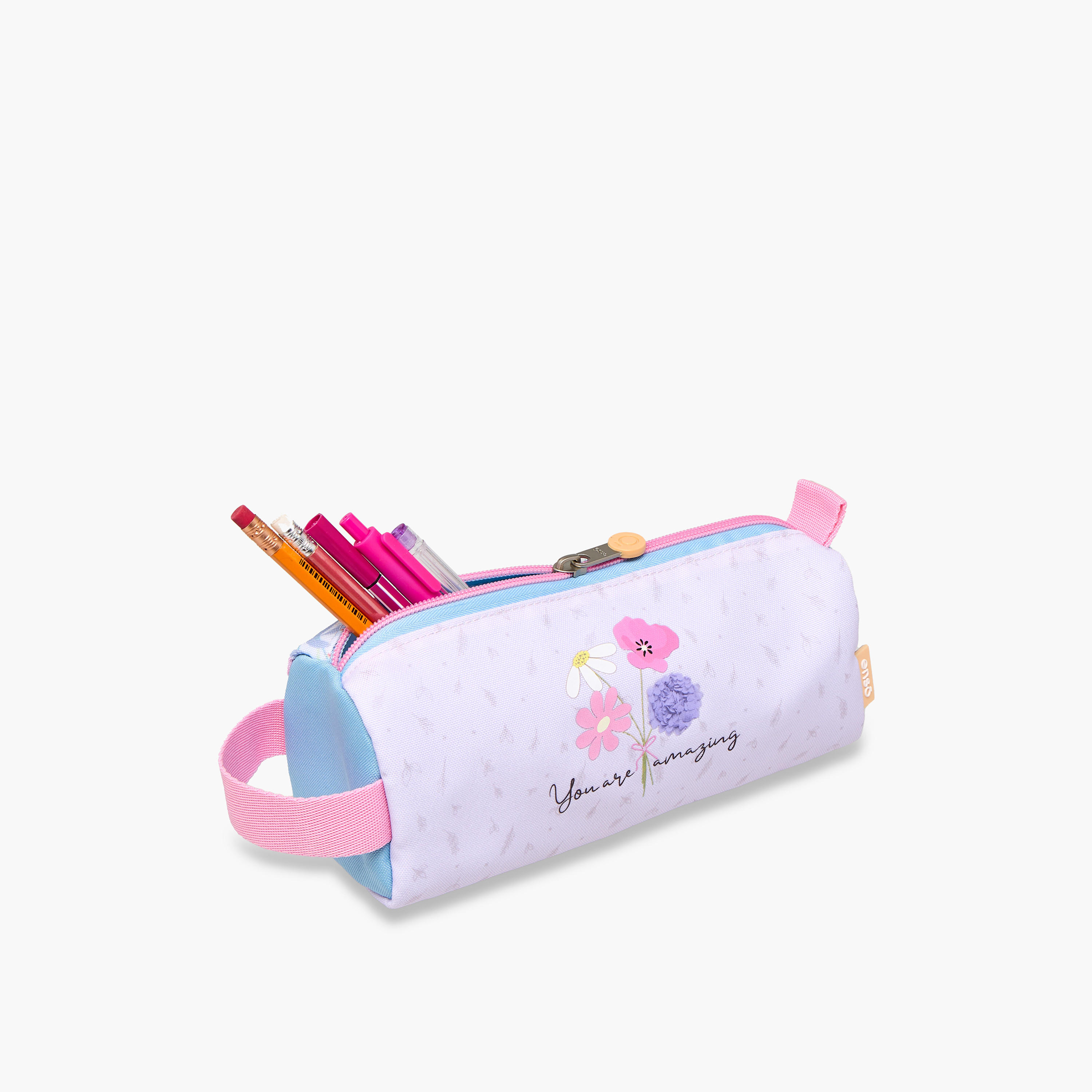 Enso Floral Print Pencil Pouch with Zip Closure-school-stationery-pencilcases-image-5