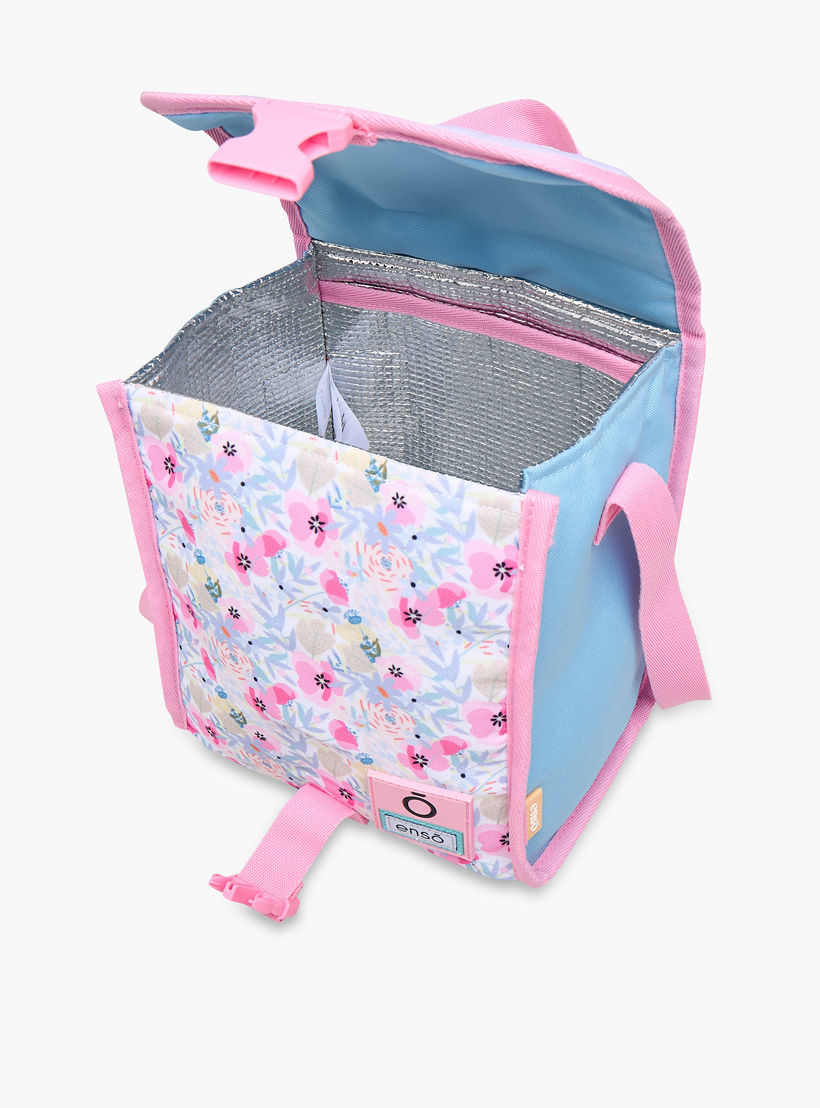 Enso Floral Print Lunch Bag with Adjustable Strap and Buckle Closure-school-lunchessentials-lunchbags-image-7