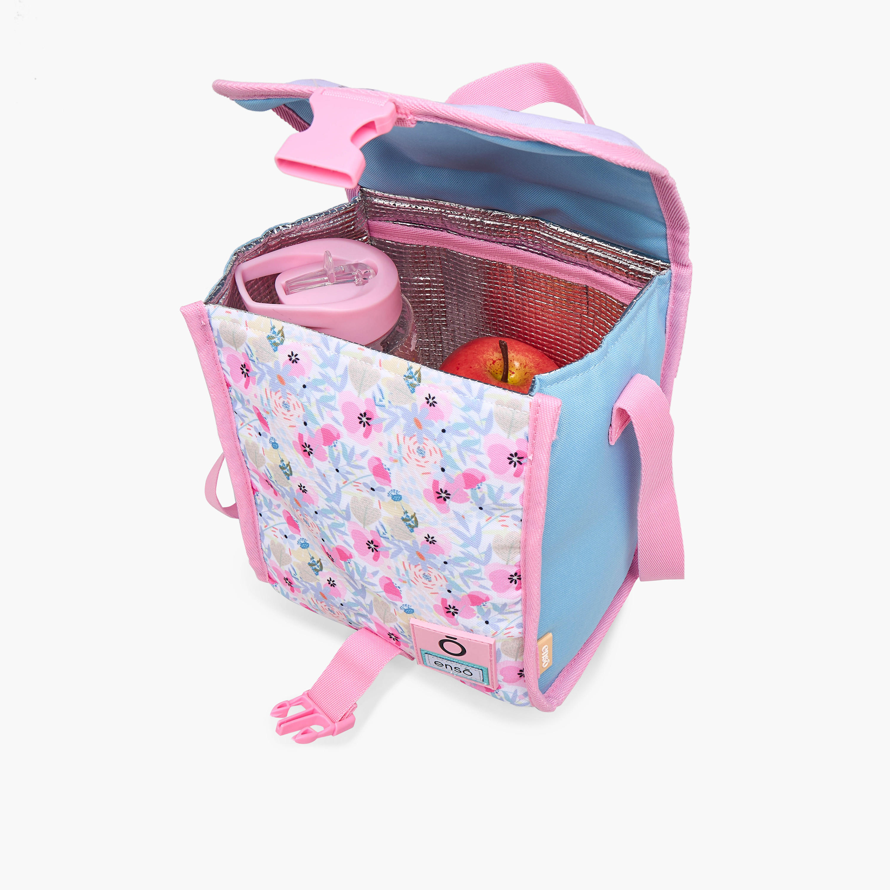 Enso Floral Print Lunch Bag with Adjustable Strap and Buckle Closure-school-lunchessentials-lunchbags-image-8