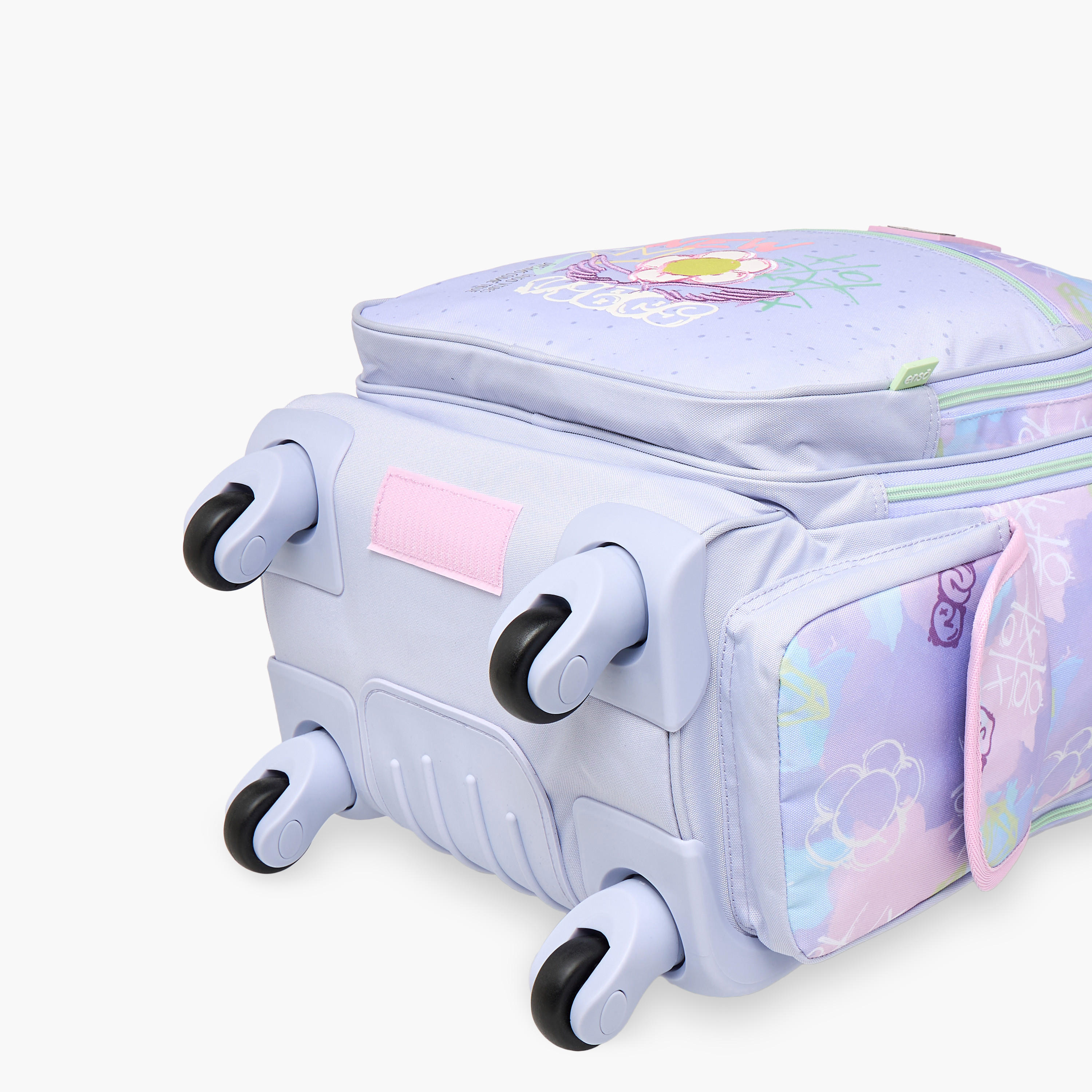 Enso Graffiti Trolley Bag for Girls 8-13 Years with Retractable Handle -school-bagsandbackpacks-trolleybags-image-14
