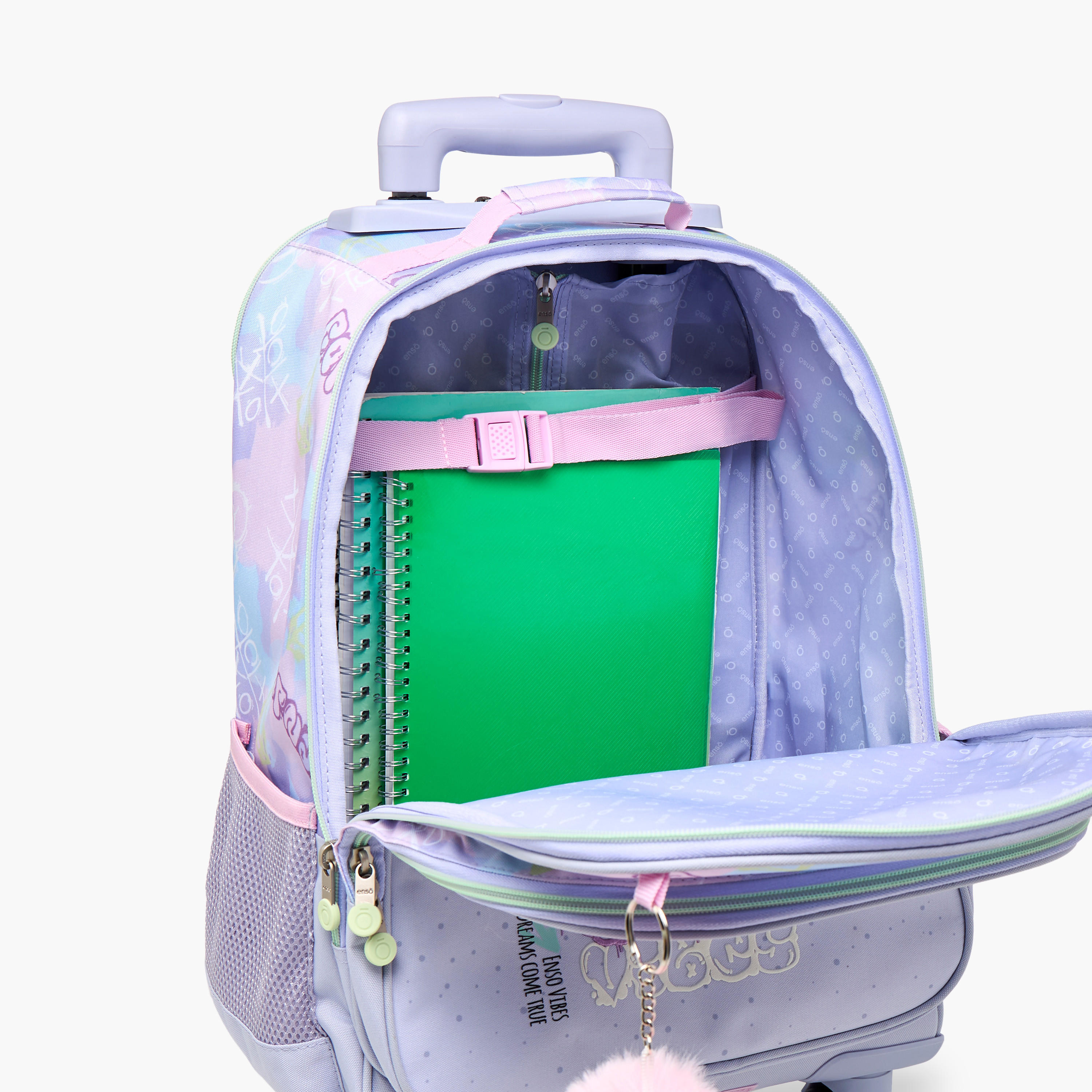 Enso Graffiti Trolley Bag for Girls 8-13 Years with Retractable Handle -school-bagsandbackpacks-trolleybags-image-16