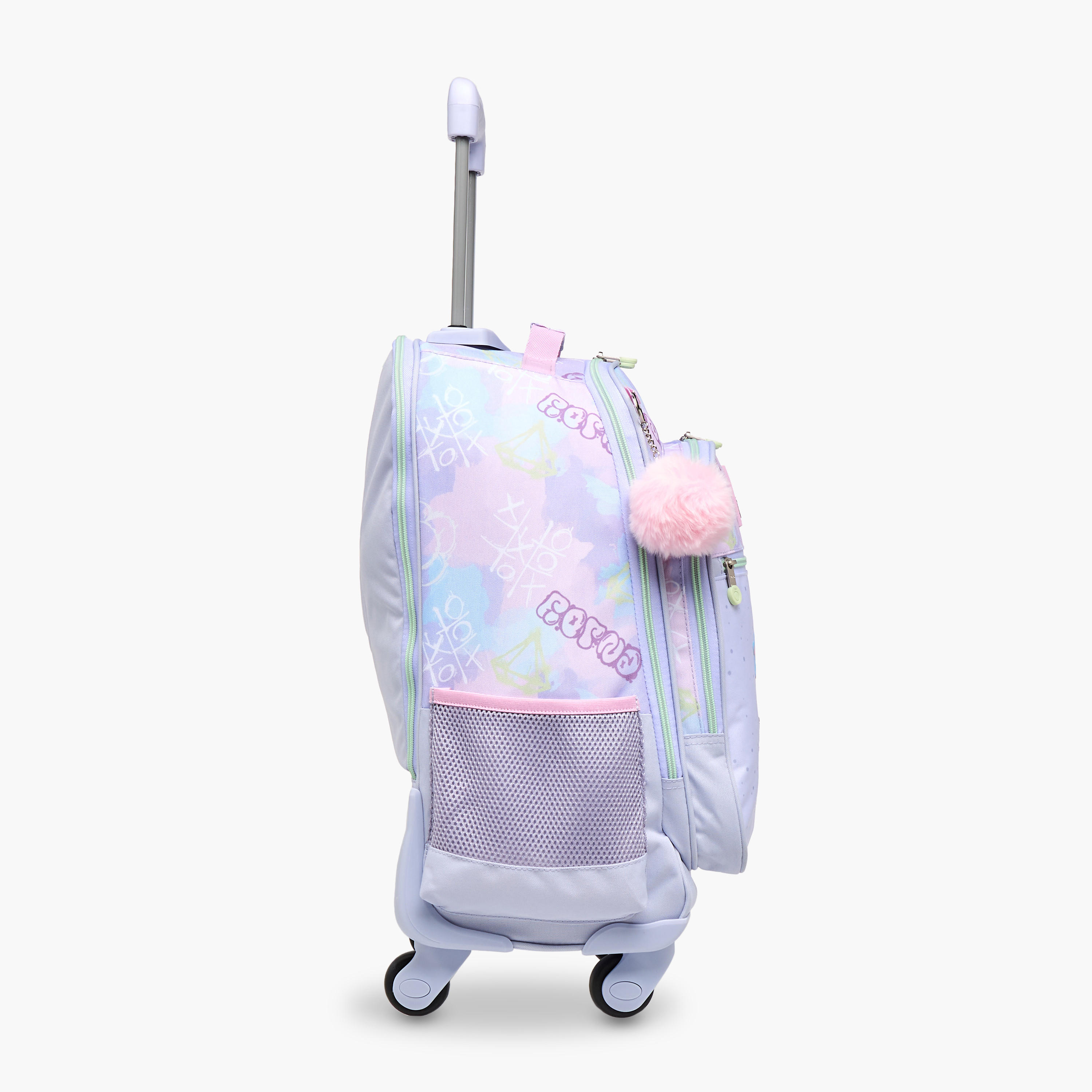 Enso Graffiti Trolley Bag for Girls 8-13 Years with Retractable Handle -school-bagsandbackpacks-trolleybags-image-3