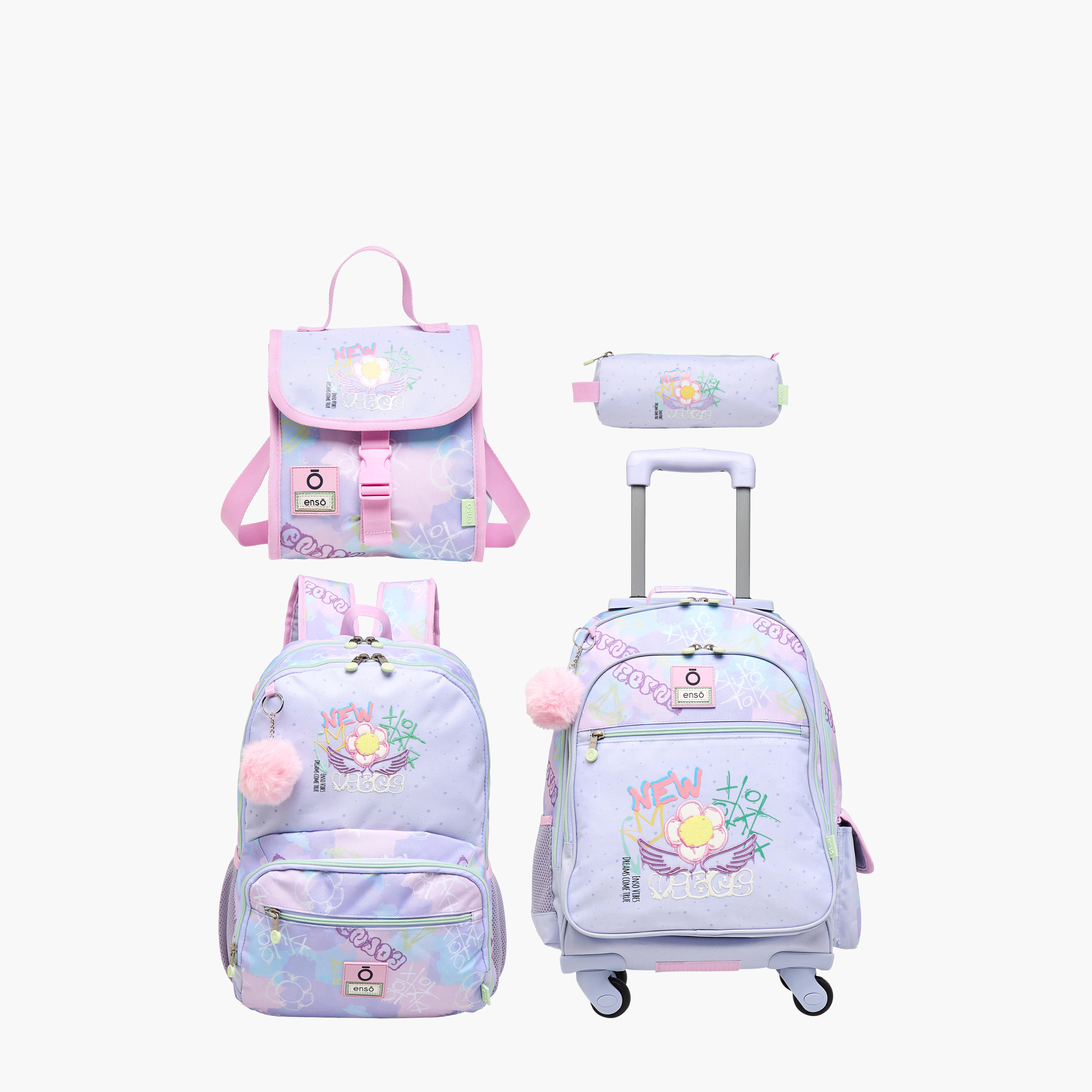 شنطة غداء بطبعات بحزام قابل للتعديل وإغلاق بغطاء قلاب من إنسو-school-lunchessentials-lunchbags-image-9
