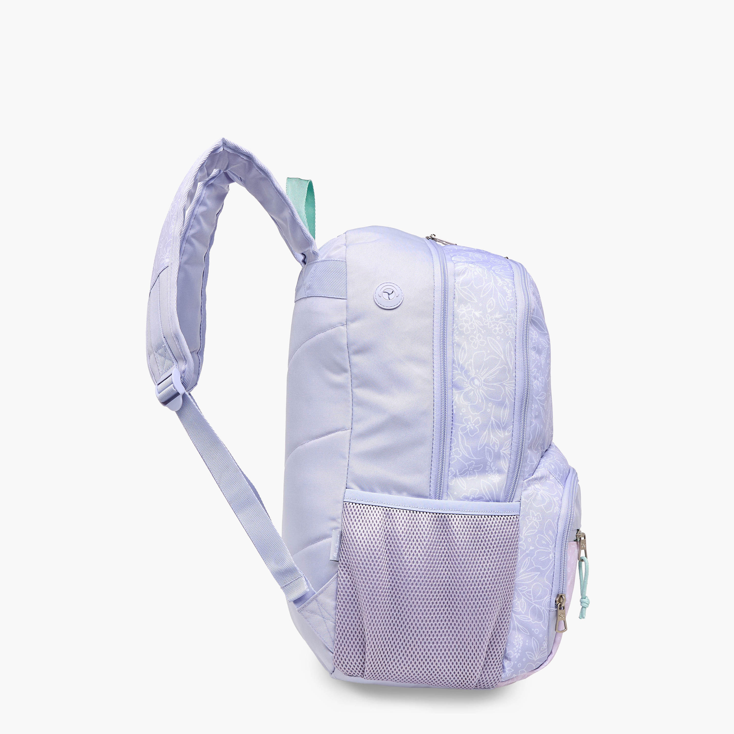 Pepe Jeans Floral Print Backpack with Adjustable Straps and Zip Closure - 33x46x17 cms-school-bagsandbackpacks-backpacks-image-5