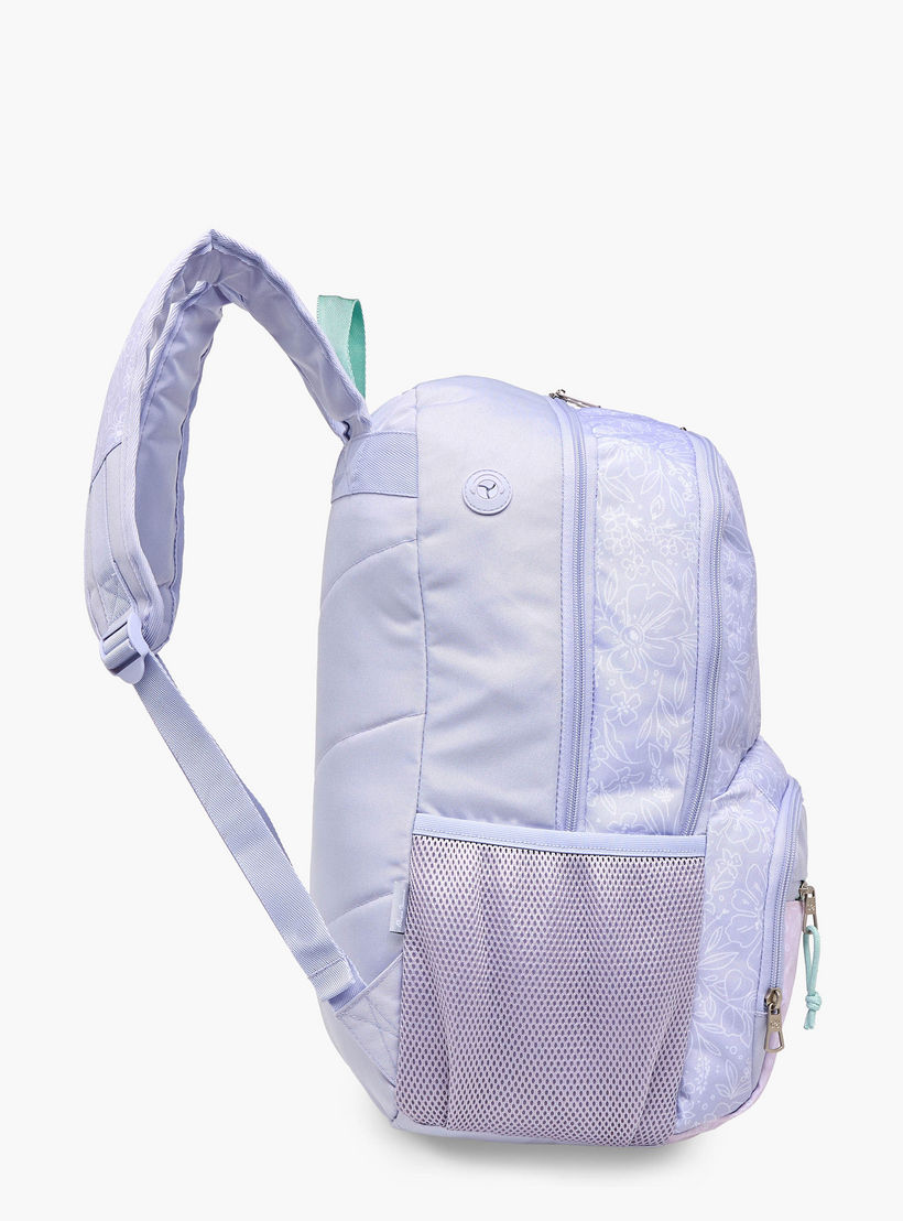 Pepe Jeans Floral Print Backpack with Adjustable Straps and Zip Closure - 33x46x17 cms-school-bagsandbackpacks-backpacks-image-5